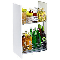 Kesseböhmer Base cabinet Soft-close fixings included Pull out storage, (H)582mm (W)250mm