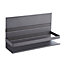 Kesseböhmer Linero MosaiQ 1 tier Silver effect Steel Shelf with rail (L)350mm