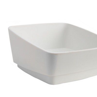 Kesseböhmer Linero mosaiQ White Shallow dish