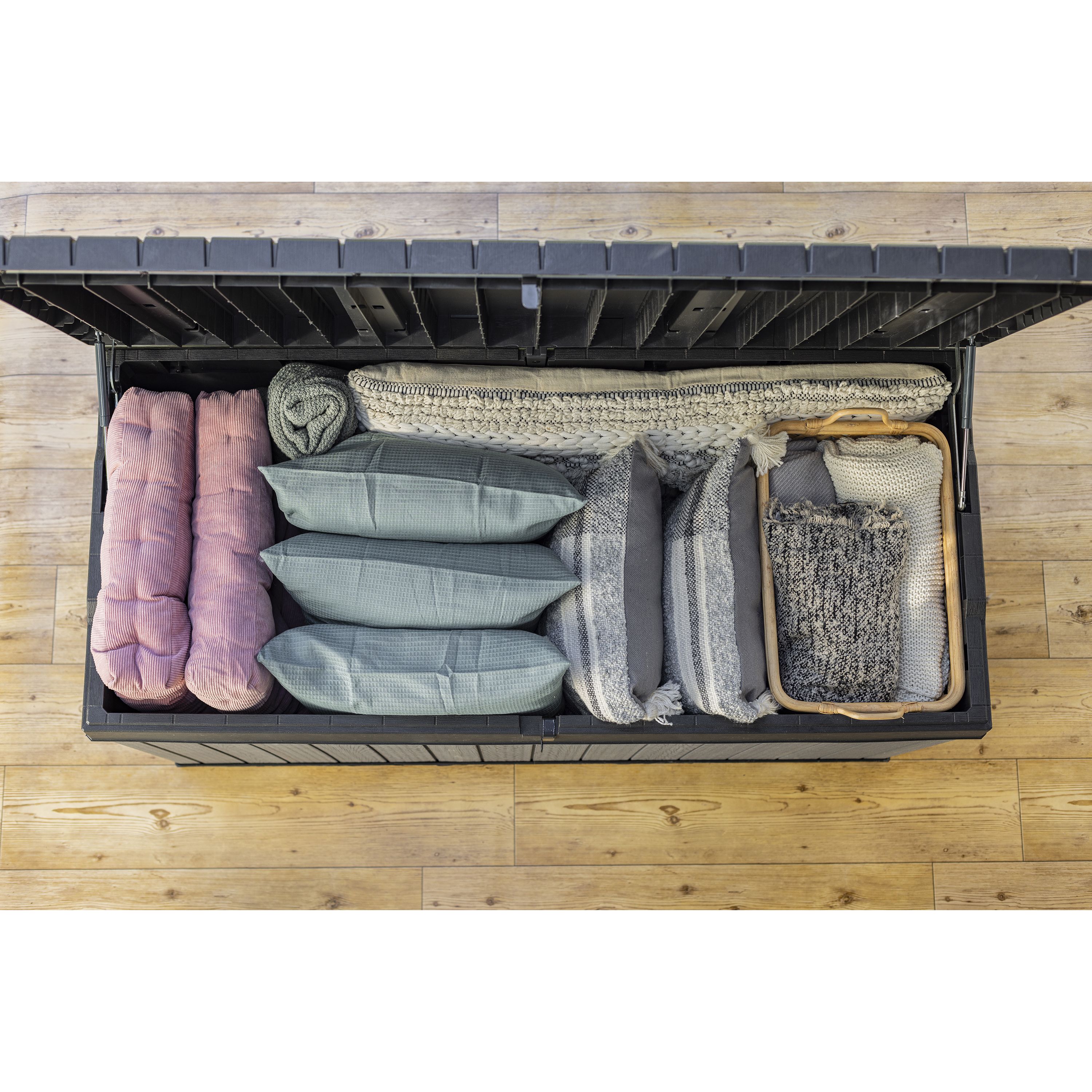 Keter 570L Resin 142.5x65.3ft Garden storage box - Grey