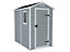 Keter 928 Apex Grey & white Plastic Shed with floor