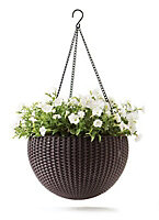 Keter Anthracite Resin Hanging basket, 35.56cm