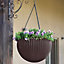 Keter Anthracite Resin Hanging basket, 35.56cm
