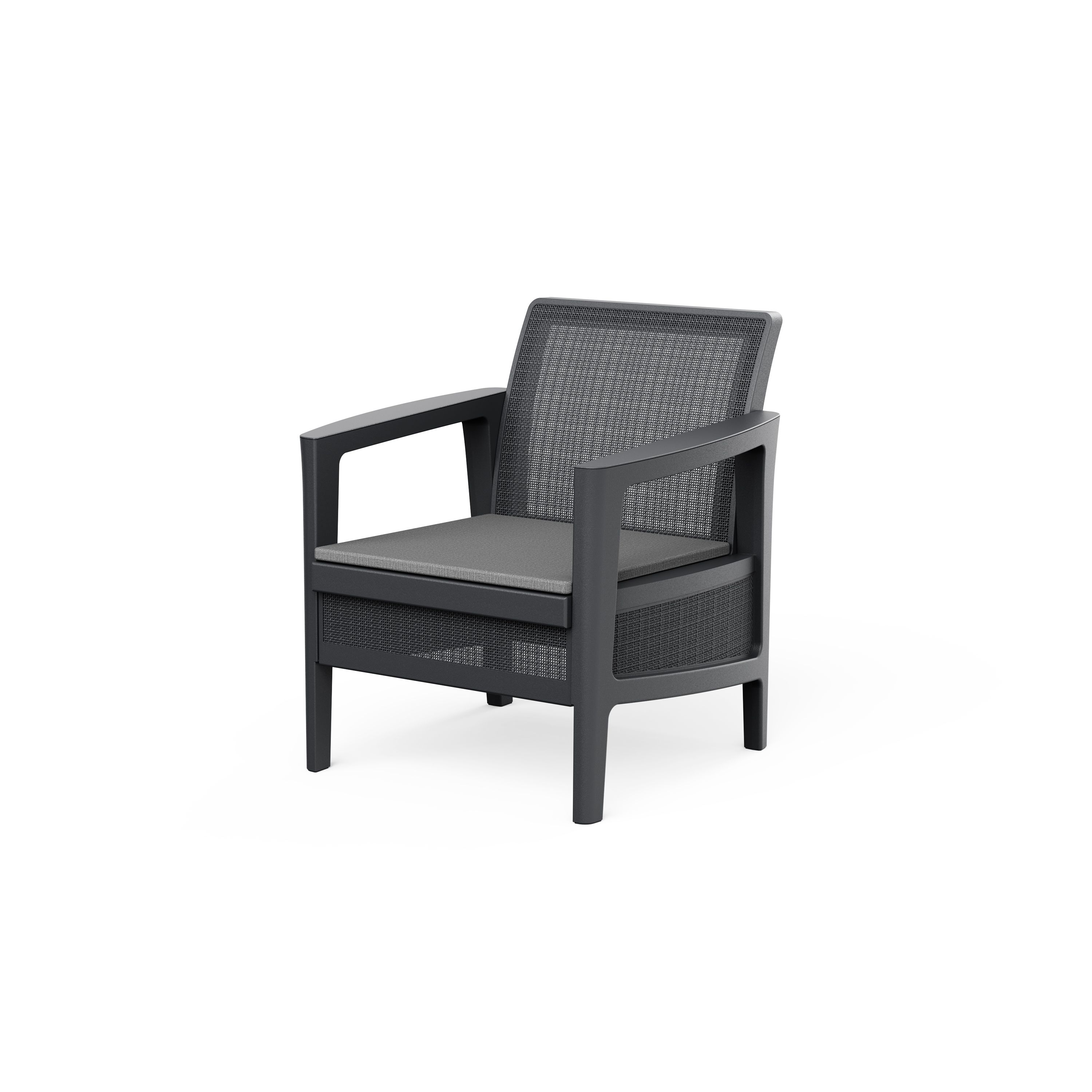 Keter Atlas Graphite 4 seater Coffee set