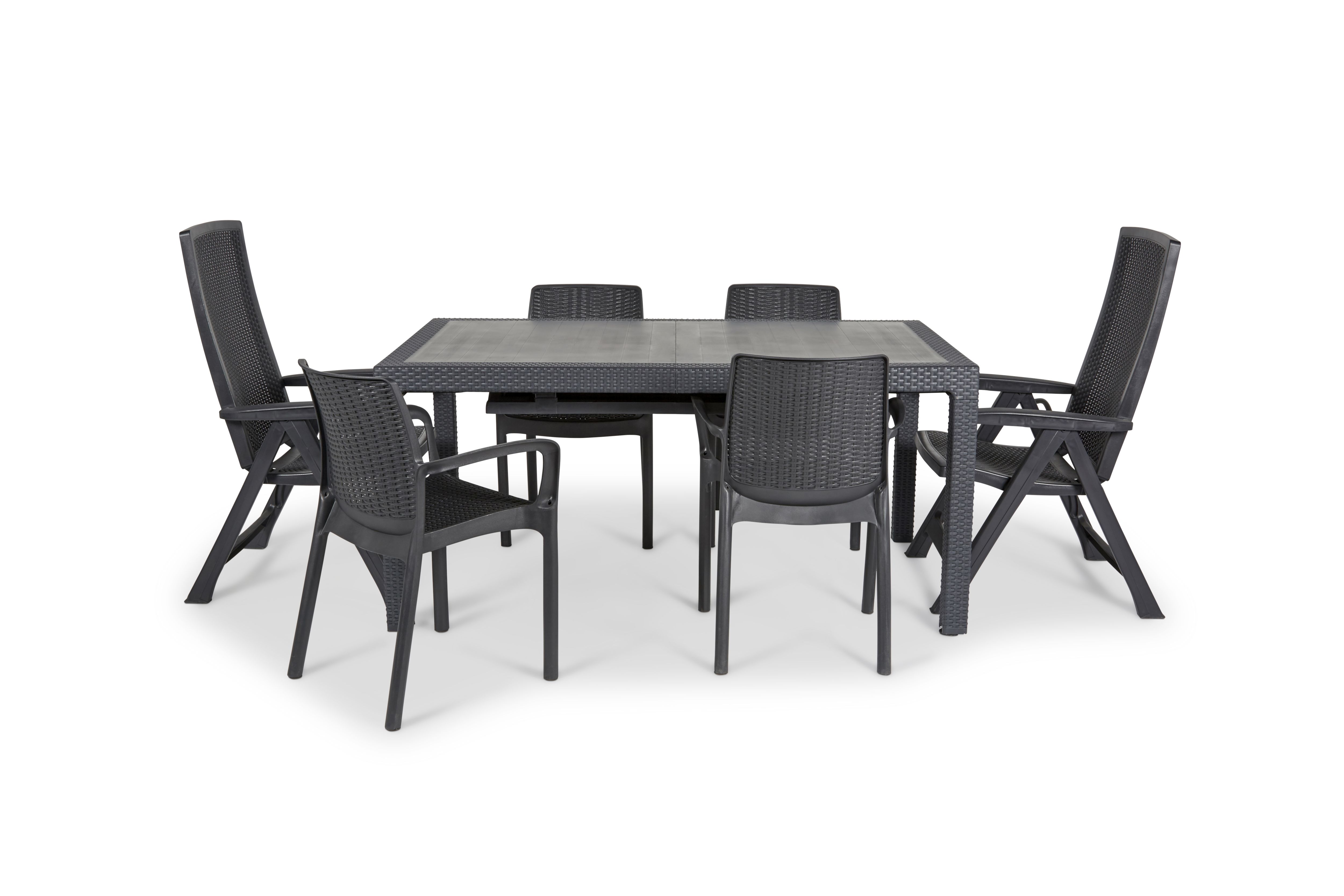 Keter Bali Dark grey Plastic Chair