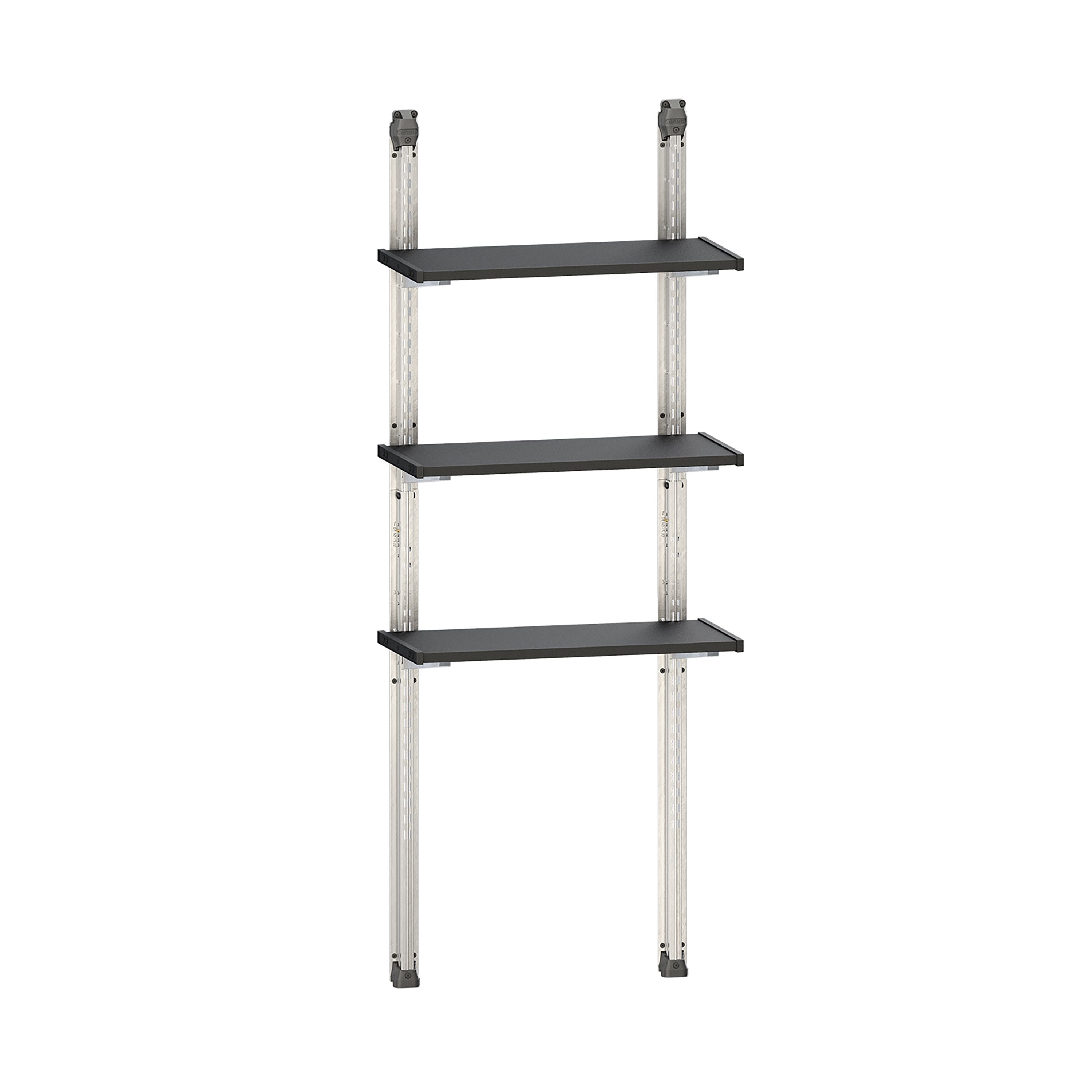 Keter Black 3 shelf Steel Shelving unit (H)1800mm (W)700mm DIY at B&Q