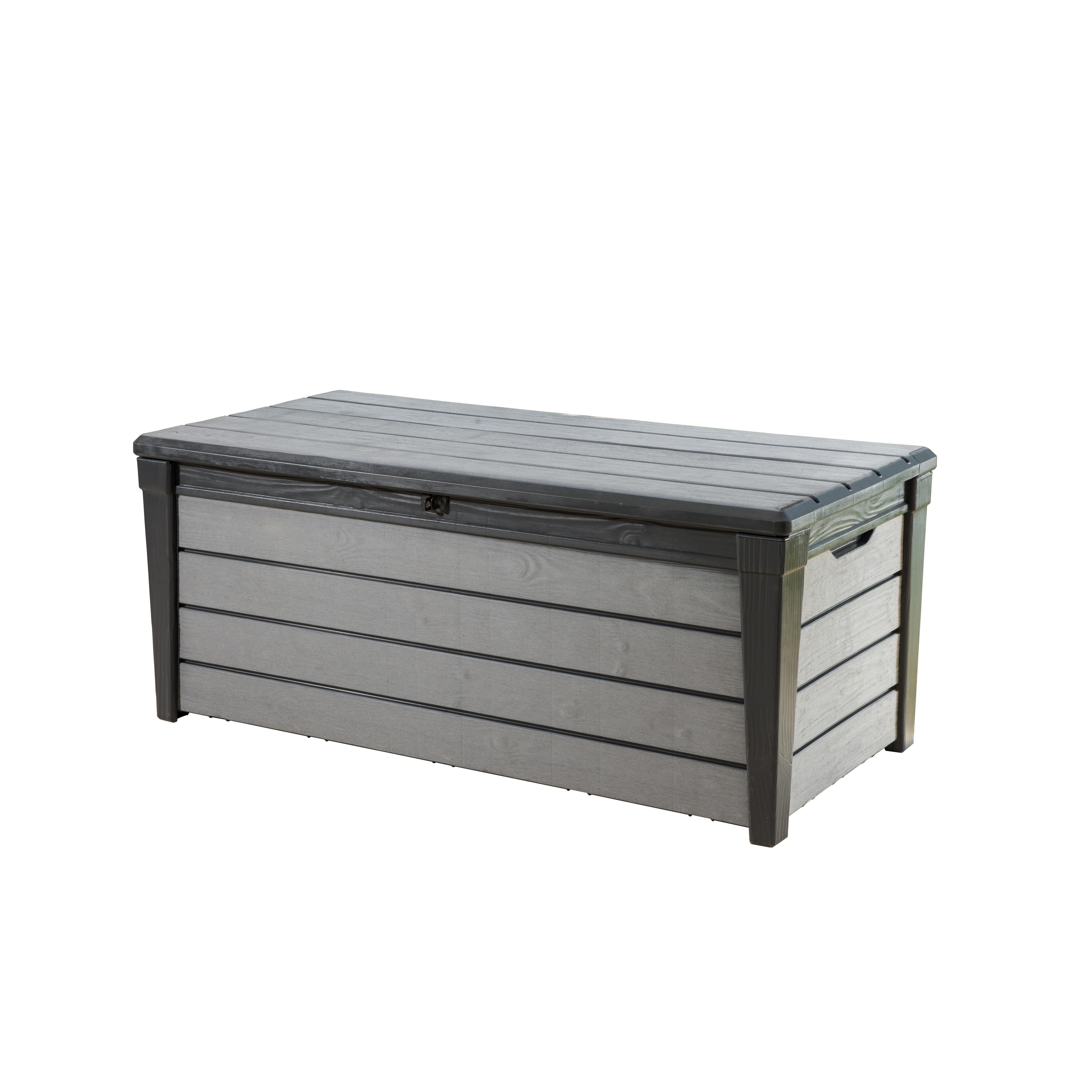 wood effect garden storage box