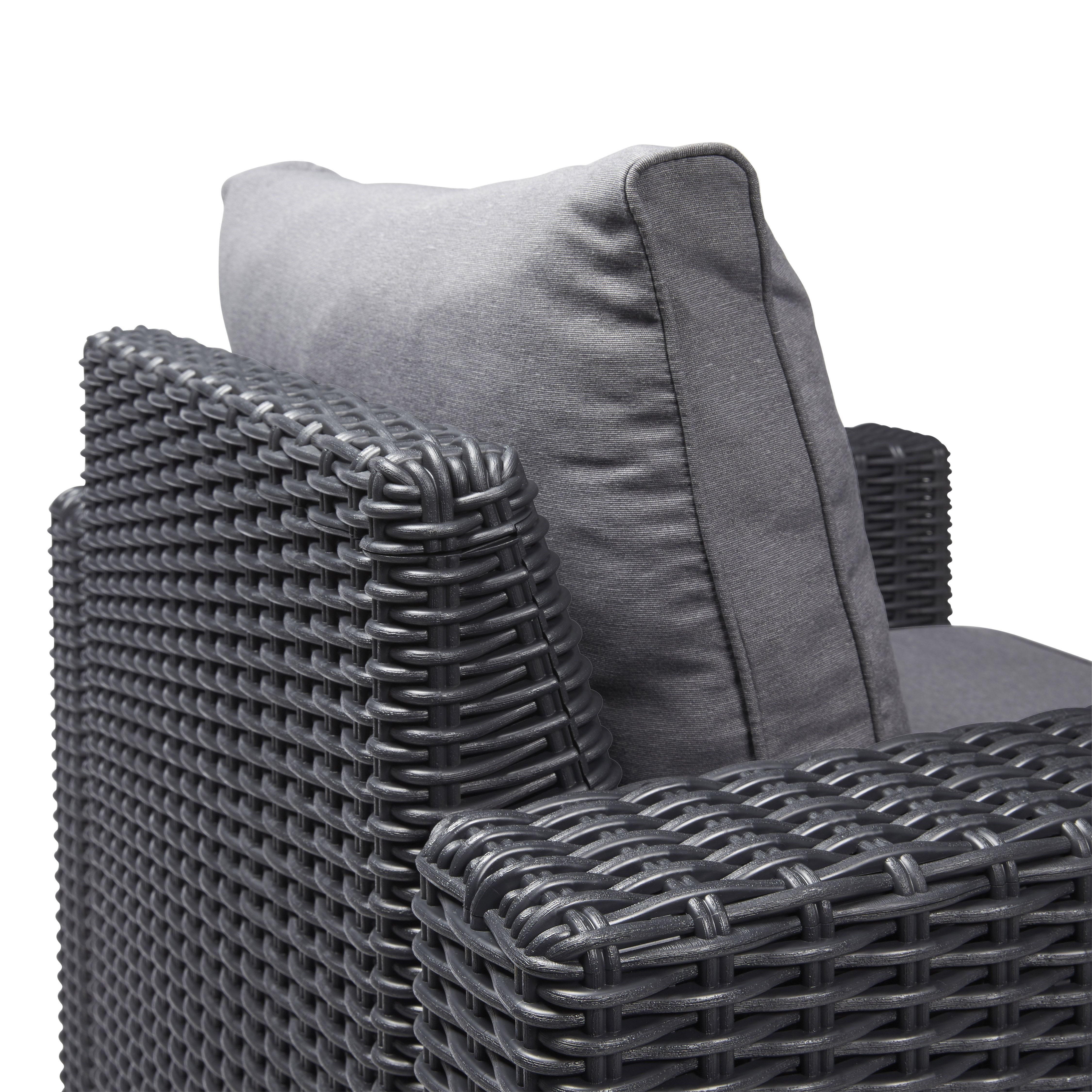 Keter California Graphite Resin 4 Seater Garden furniture set with ...