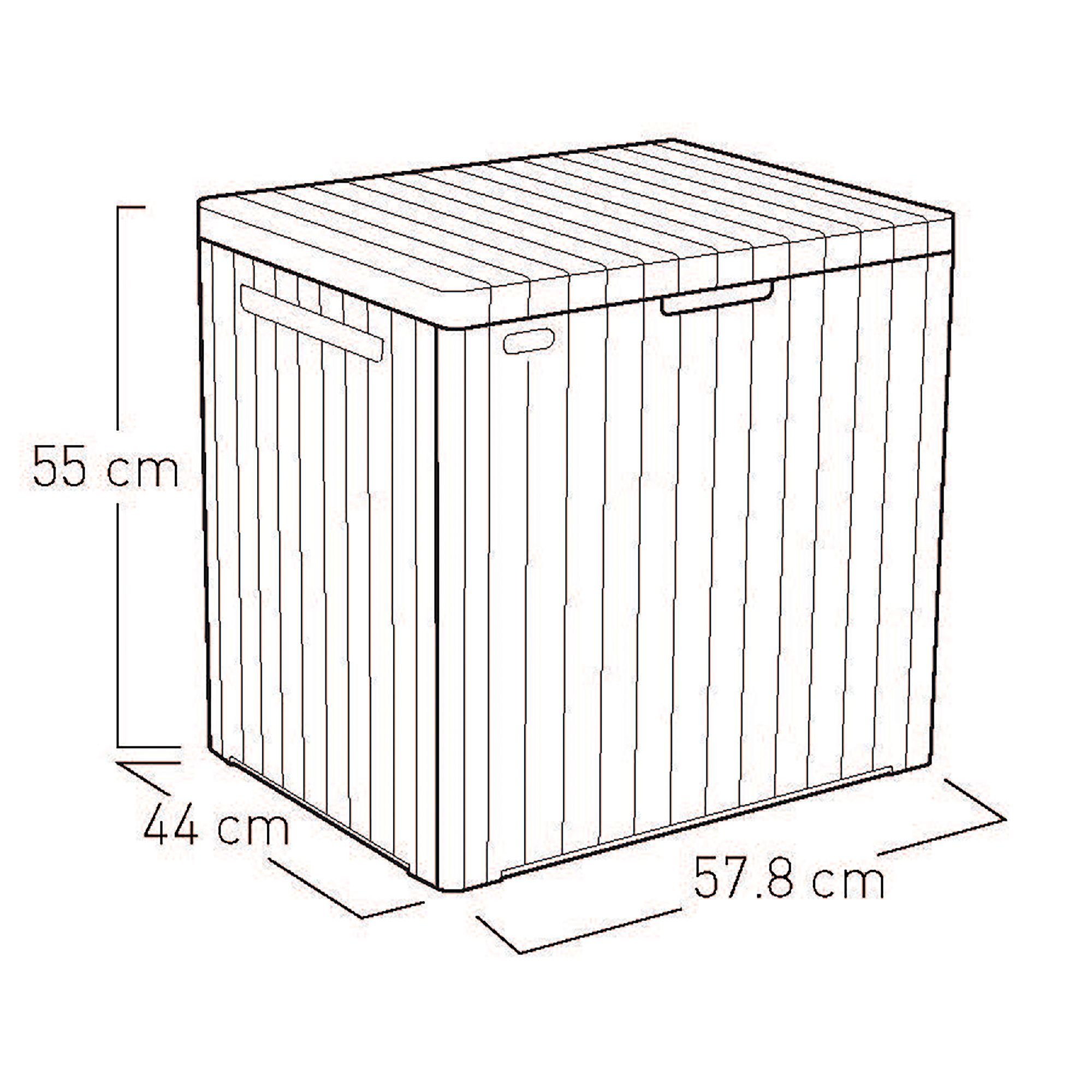 Keter City Box 113L Polypropylene Garden storage - Graphite