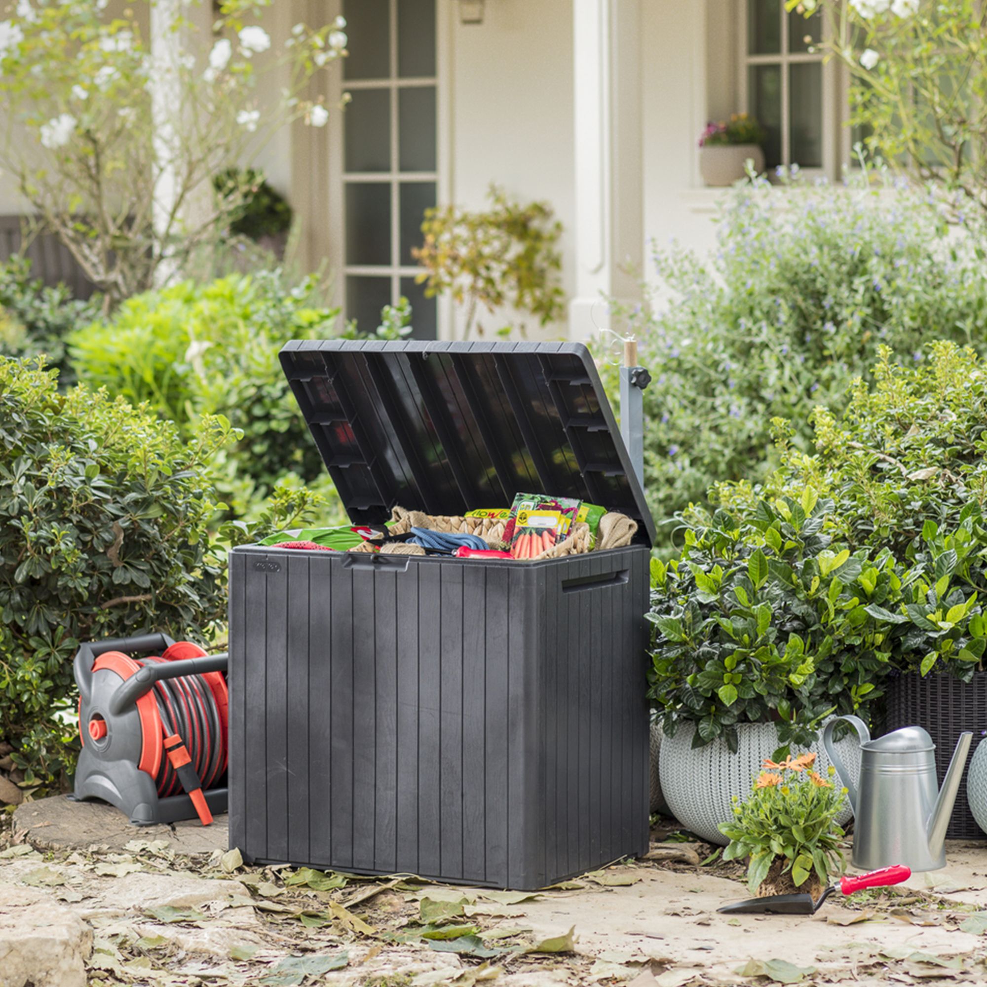 Keter City Box 113L Polypropylene Garden storage - Graphite
