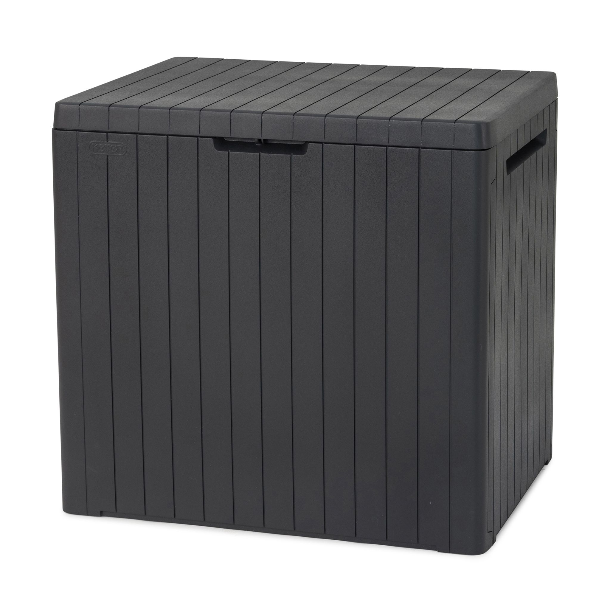 Keter City Box Wood effect Flat Garden storage box DIY at B&Q
