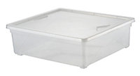 Keter Clear 110L Stackable Storage box & Lid