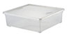 Keter Clear 110L Stackable Storage box & Lid