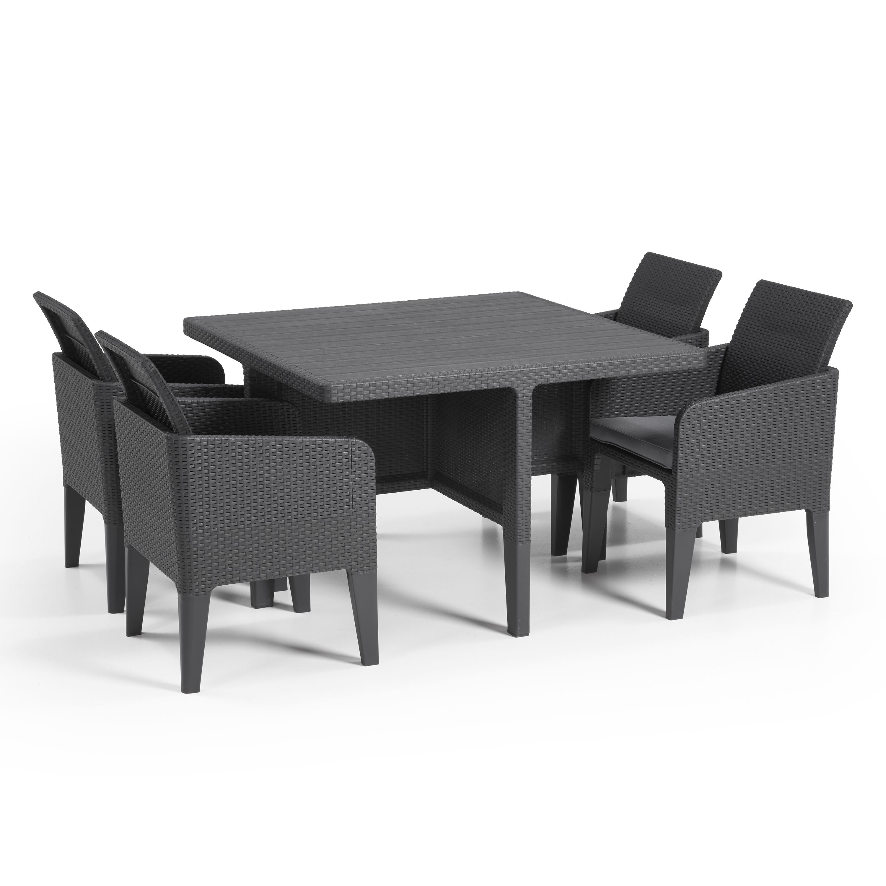 Columbia plastic 8 seater dining deals set