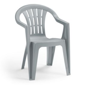 Keter Cuba Grey Plastic Chair