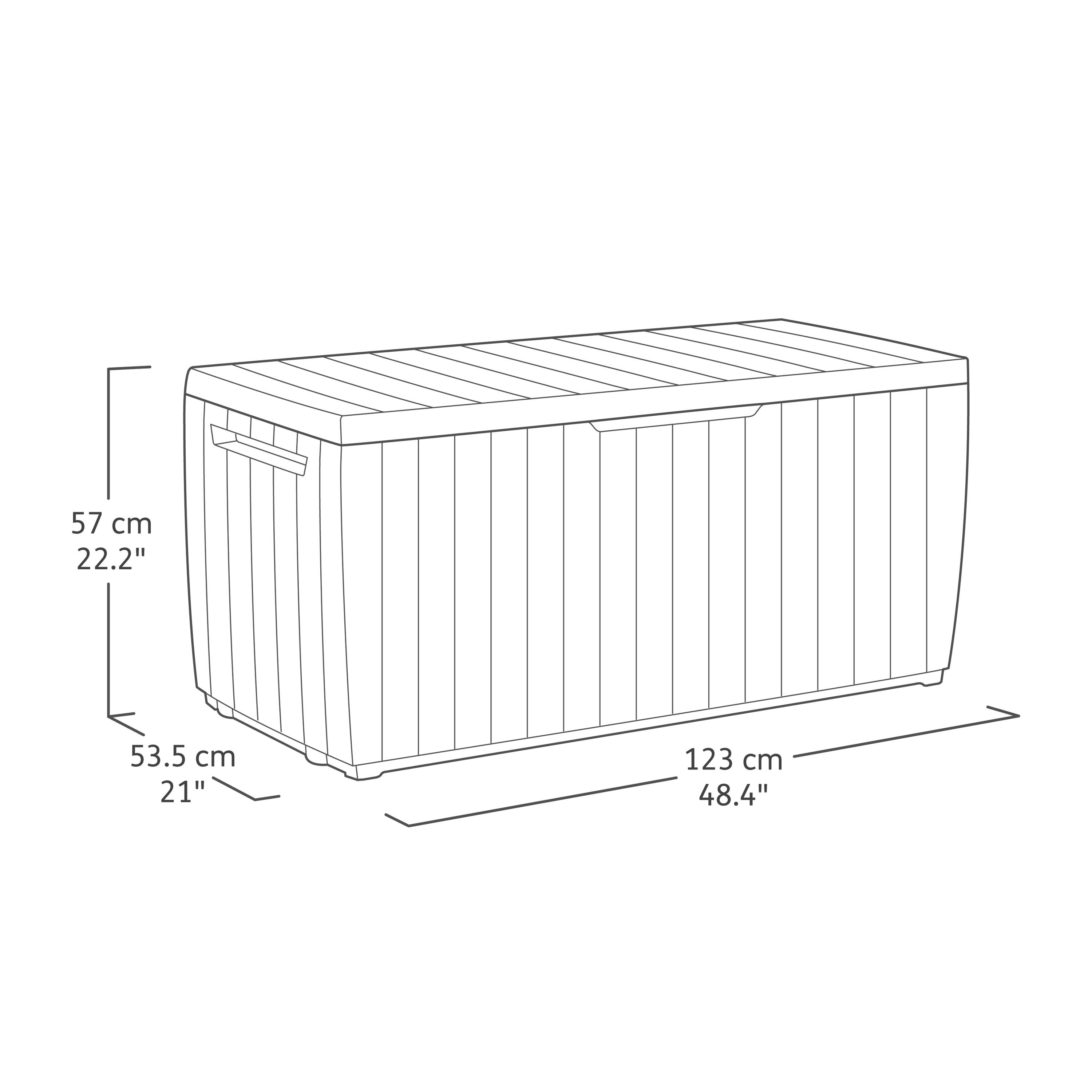 Keter Darwin 305L Resin Garden storage box - Green