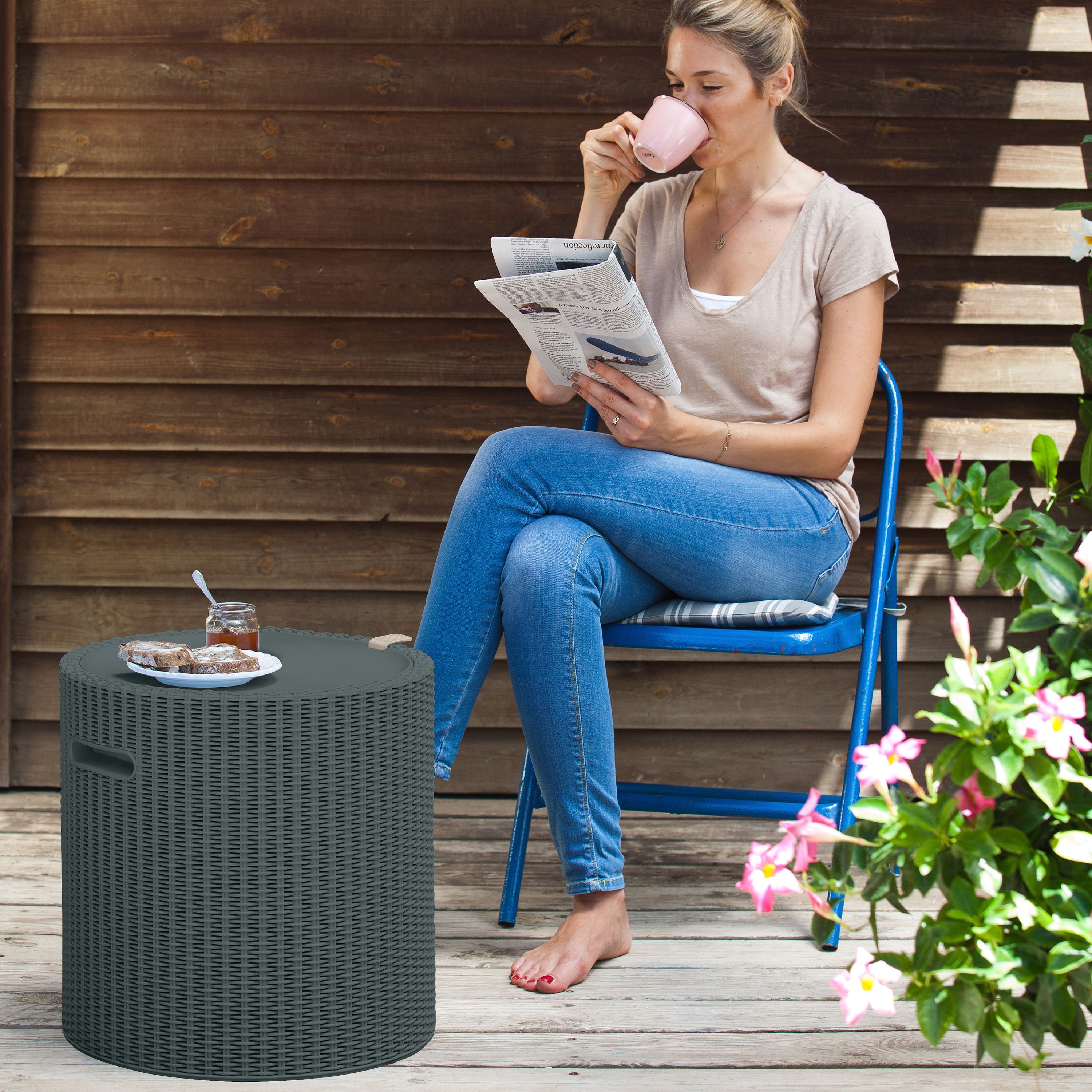 Keter Emerald green Plastic Cool stool