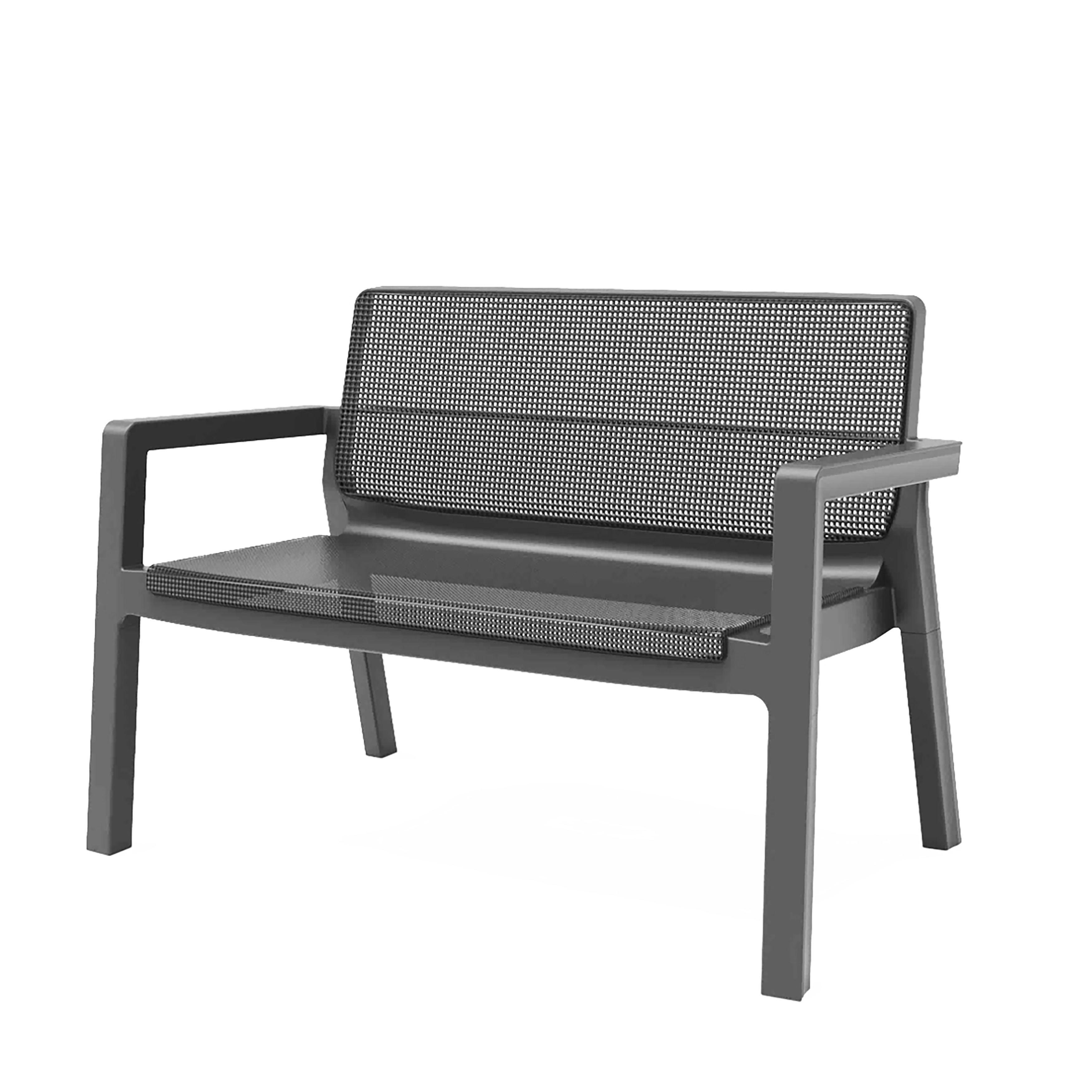 Keter Emily Graphite grey Rattan effect 4 seater Garden furniture set