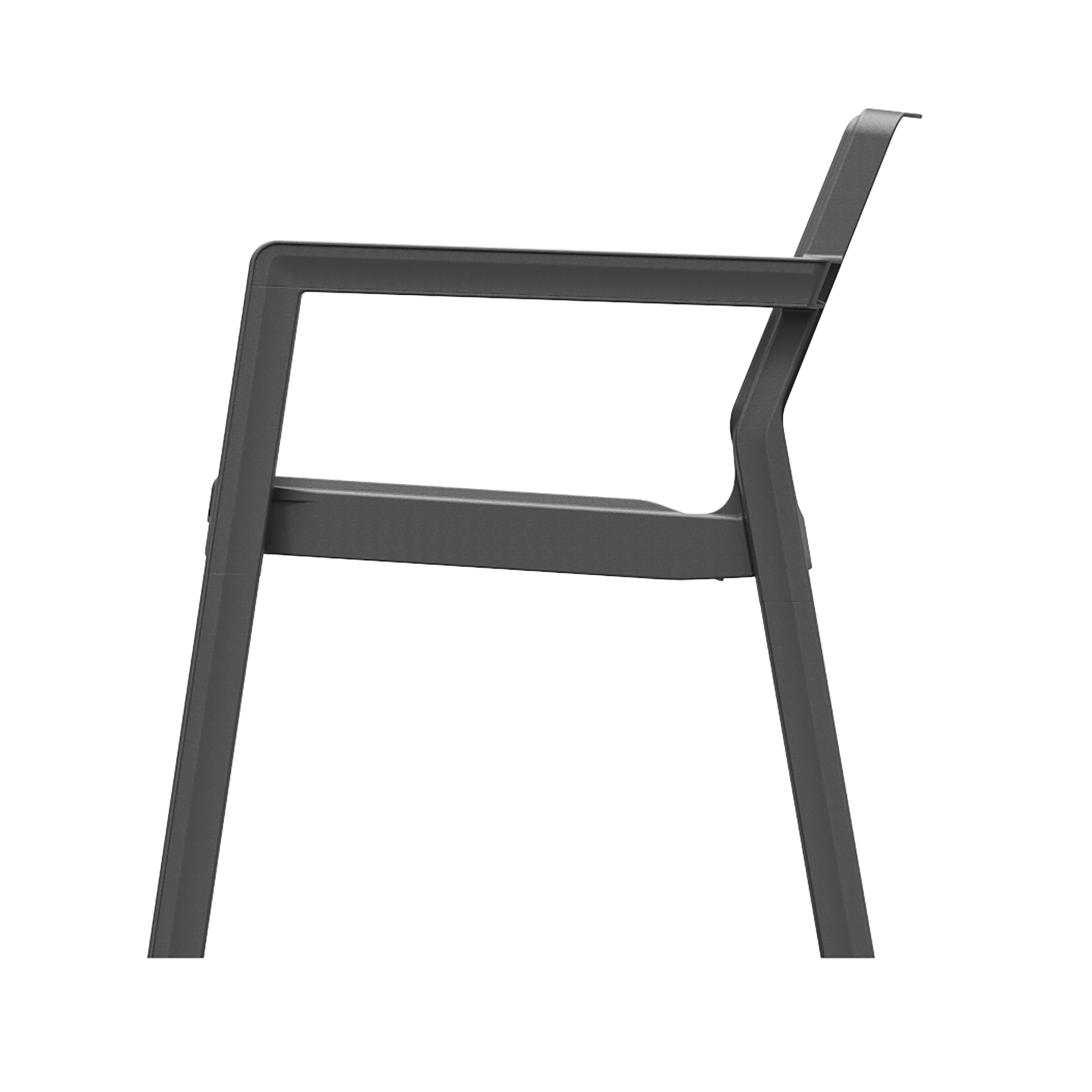 Keter Emily Graphite grey Rattan effect 4 seater Garden furniture set