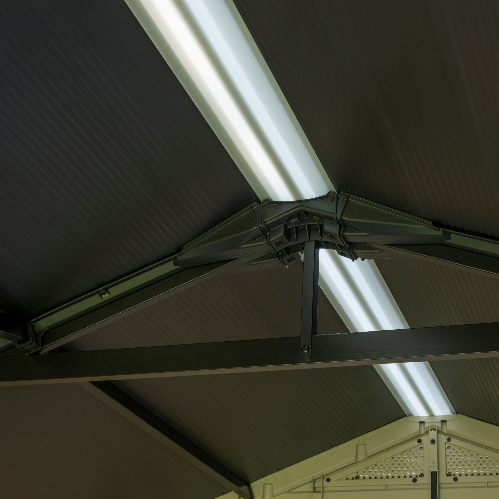 keter factor 8x8 apex plastic shed diy at b&q