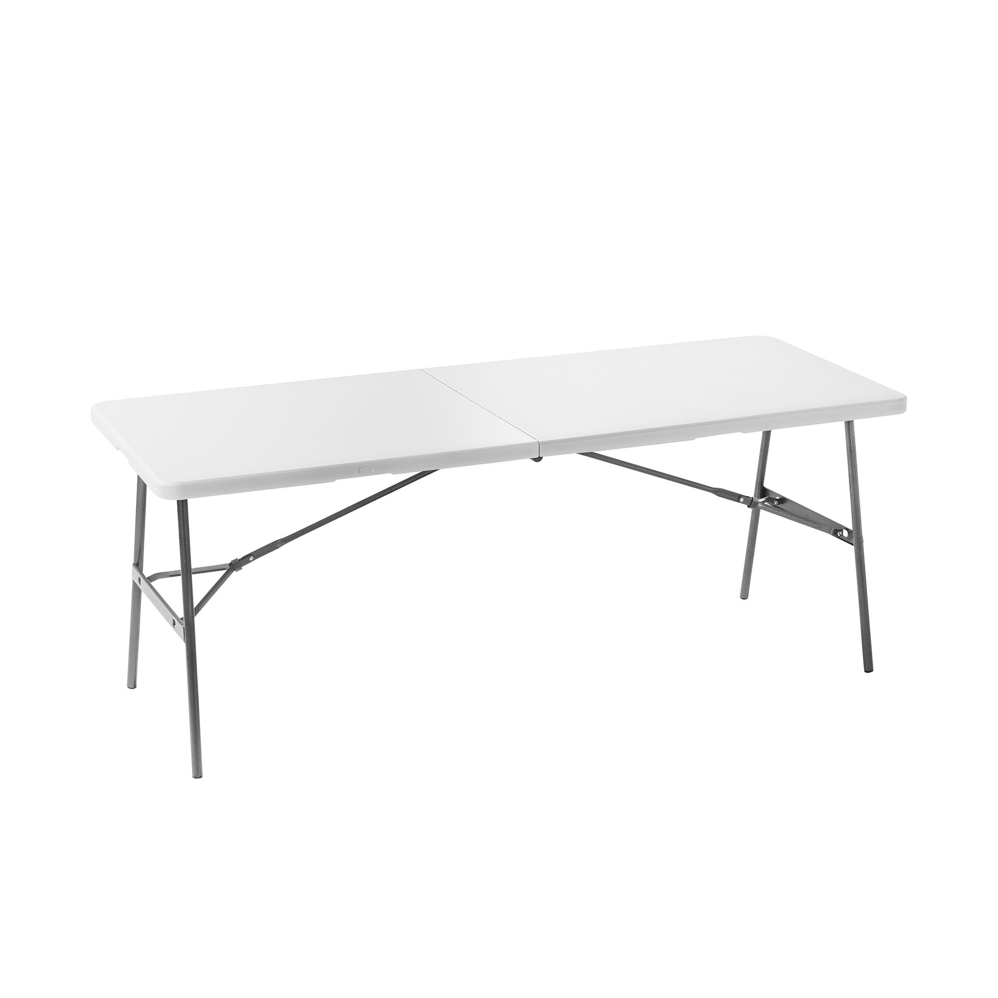 Keter Fold & Go 180 White Foldable Rectangular Table | DIY at B&Q