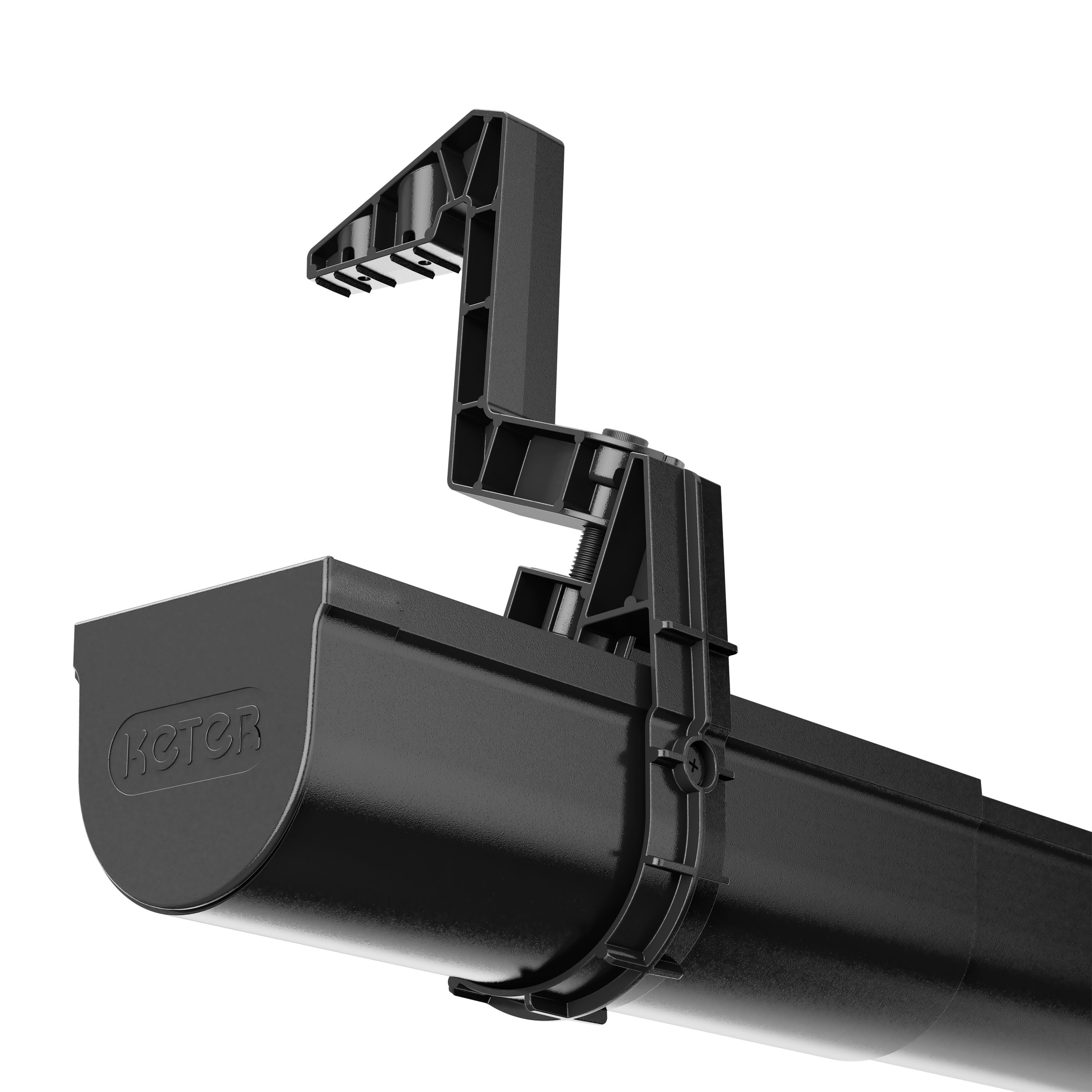 Keter Graphite Plastic Guttering pack (L)3.4m with x1 Roof gutter ...