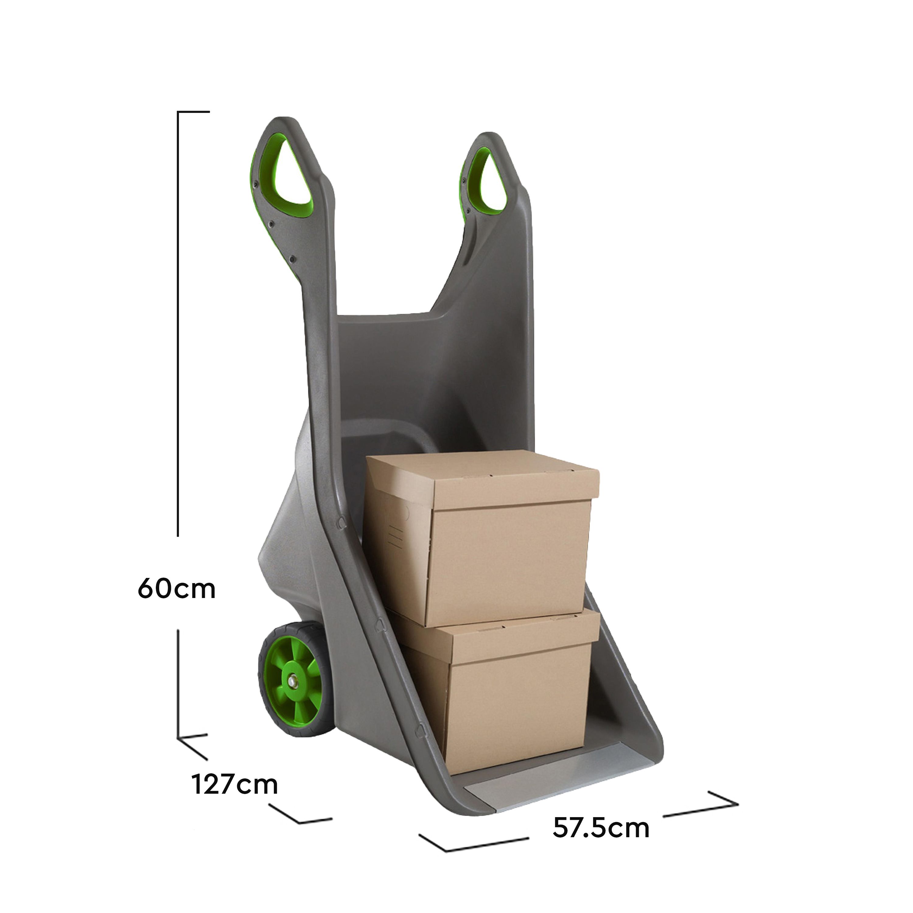 Keter Green Polypropylene (PP) 100L Puncture-proof Wheelbarrow, 6.7kg