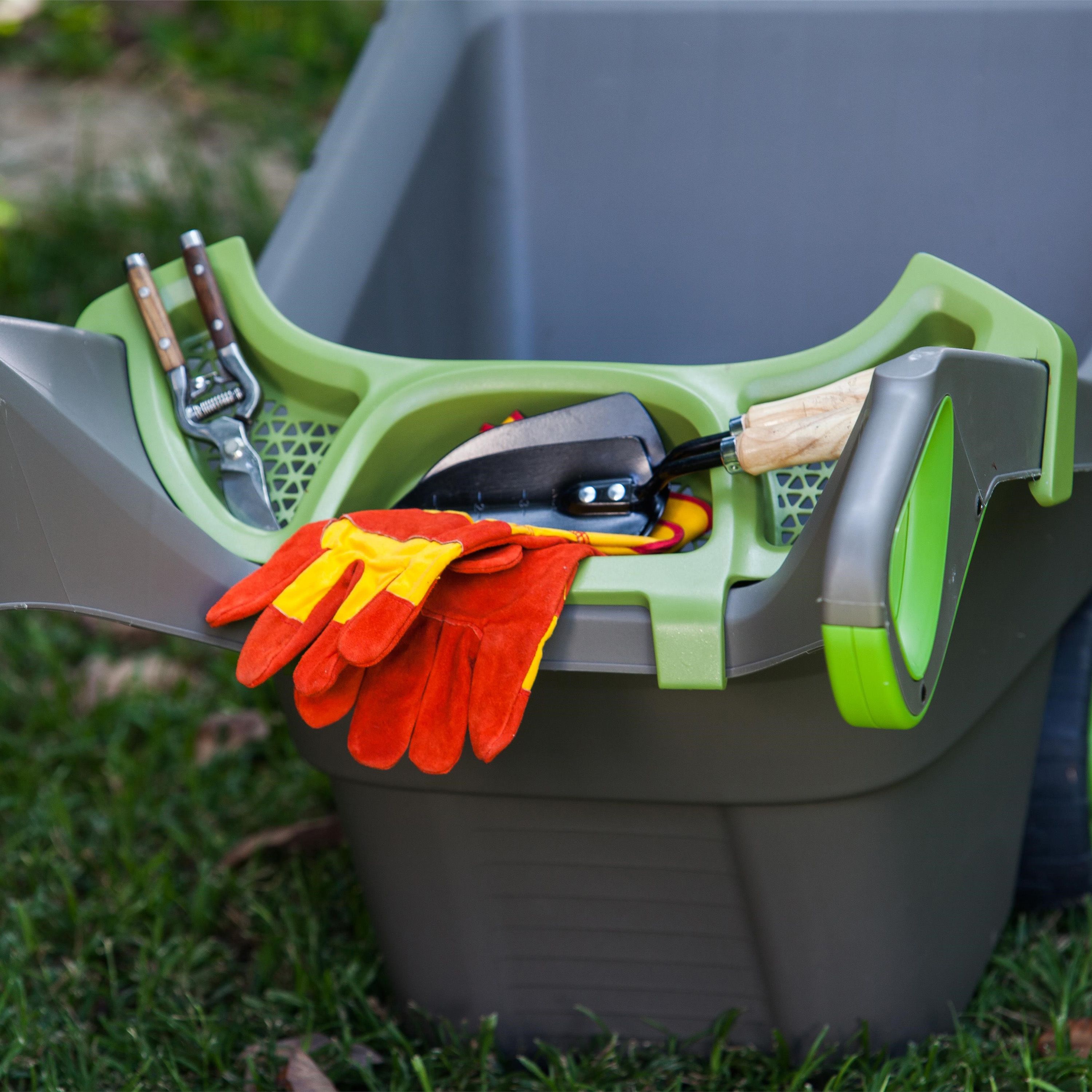 Keter Green Polypropylene (PP) 100L Puncture-proof Wheelbarrow, 6.7kg