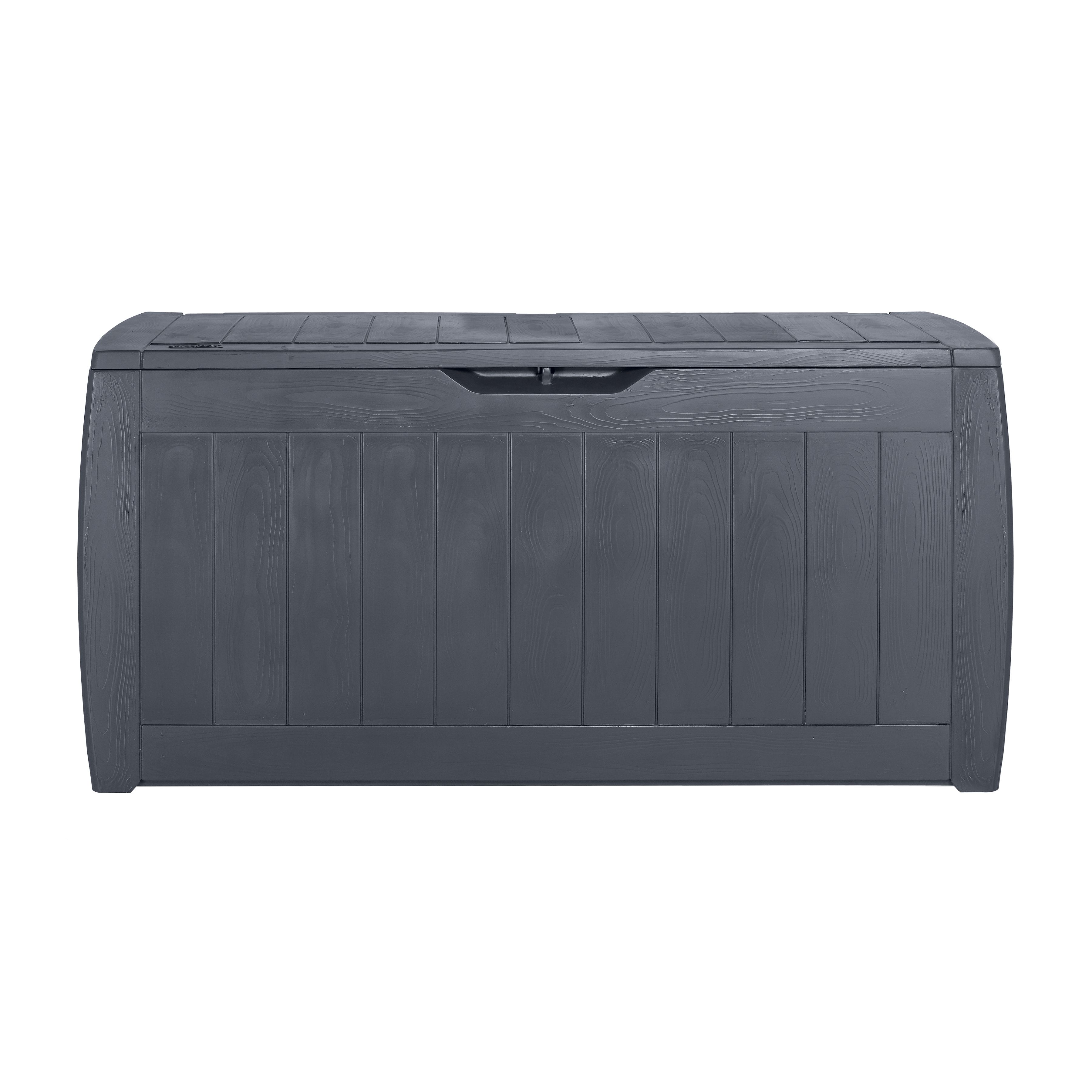 Keter Hollywood 270L Plastic Garden storage box - Anthracite
