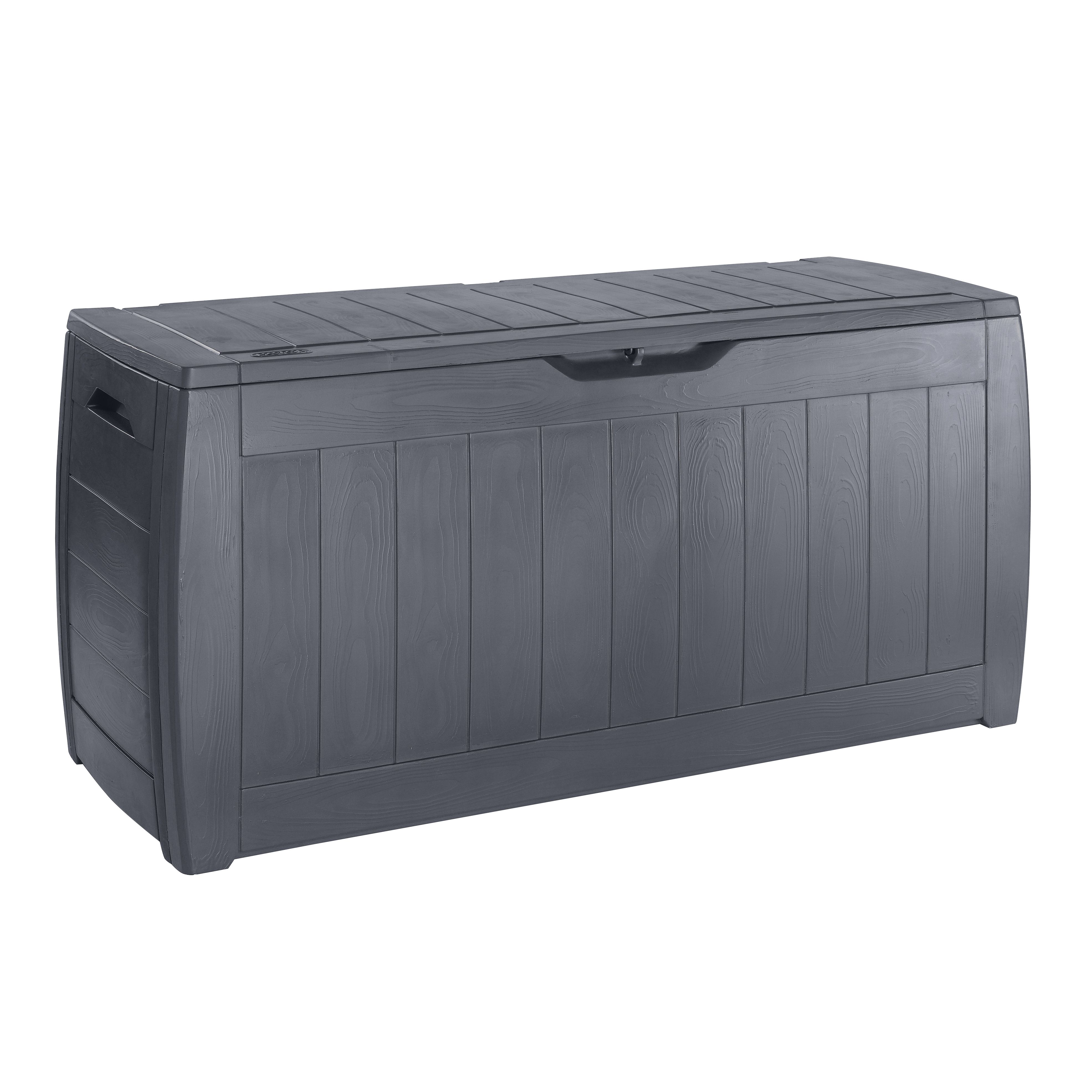 Keter Hollywood 270L Plastic Garden storage box - Anthracite
