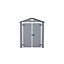Keter Manor Apex Grey Plastic 2 door Shed with floor (Base included)