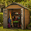 Keter Newton 7.5x7 Apex Tongue & groove Composite Shed with floor