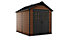 Keter Newton 7.5x9 Apex Tongue & groove Plastic Shed with floor