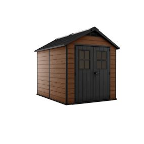 Keter Newton 7.5x9 Apex Tongue & groove Plastic Shed with floor