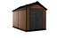 Keter Newton 7x11 ft Apex Tongue & groove Composite 2 door Shed with floor & 2 windows