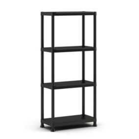 Keter Plus Shelf 4 shelf Plastic Shelving unit (H)1350mm (W)600mm