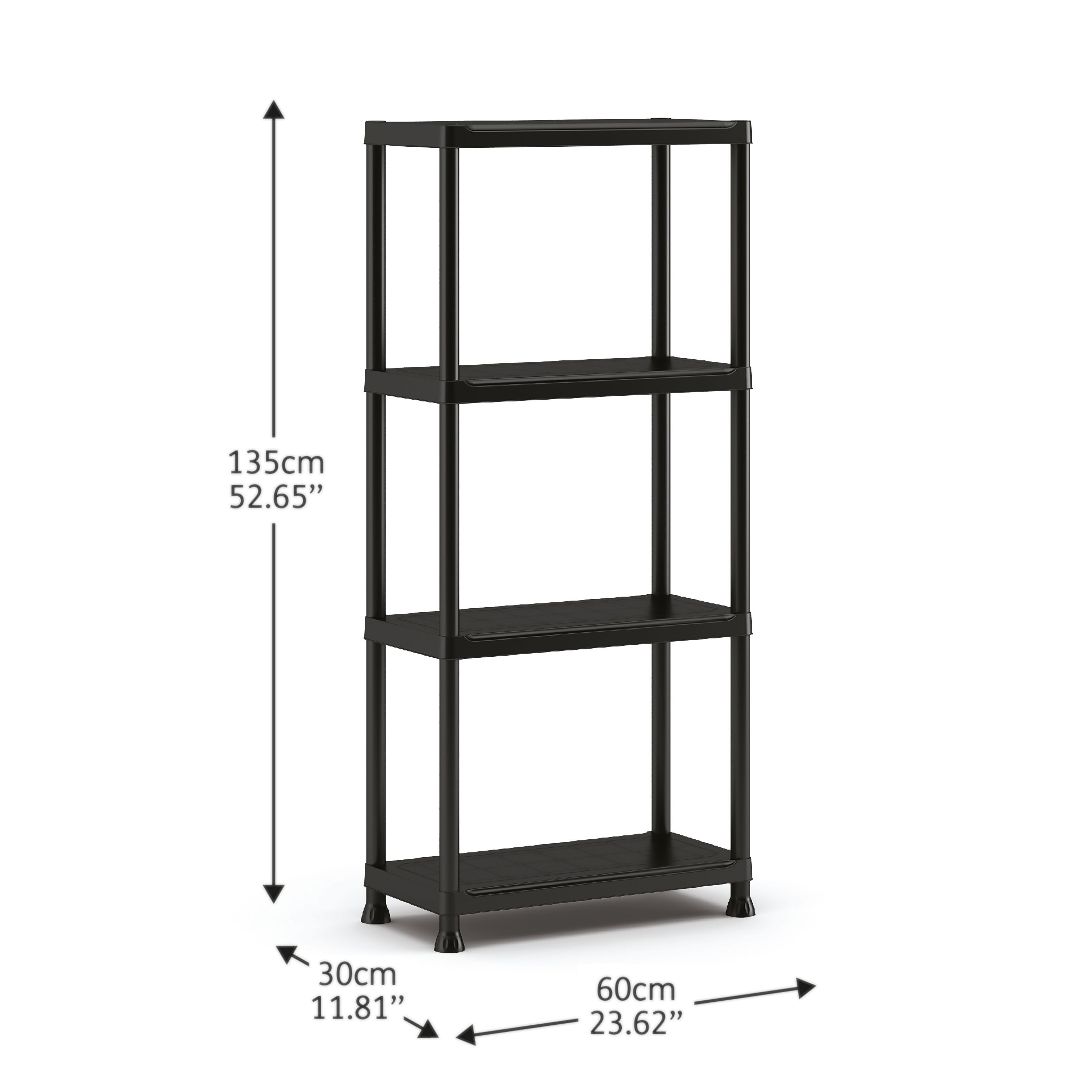 keter scaffale in plastica Plus Shelf L120xP40xH187 cm 5 ripiani