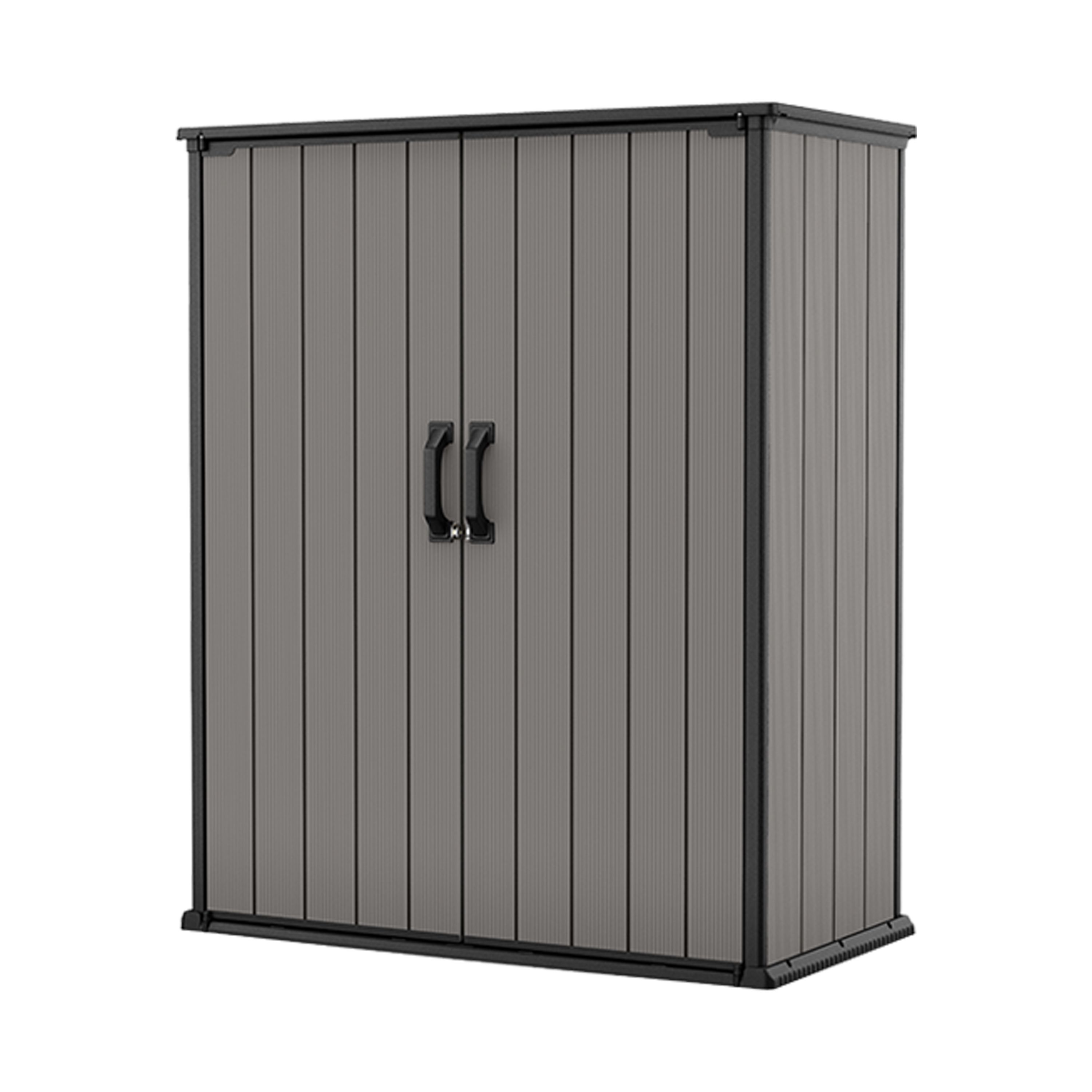 Keter Premier tall 1400L Resin 4x2ft Garden storage - Grey