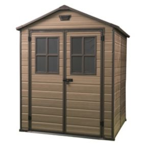 Keter Scala 6x8 Apex Tongue & groove Plastic Shed with floor