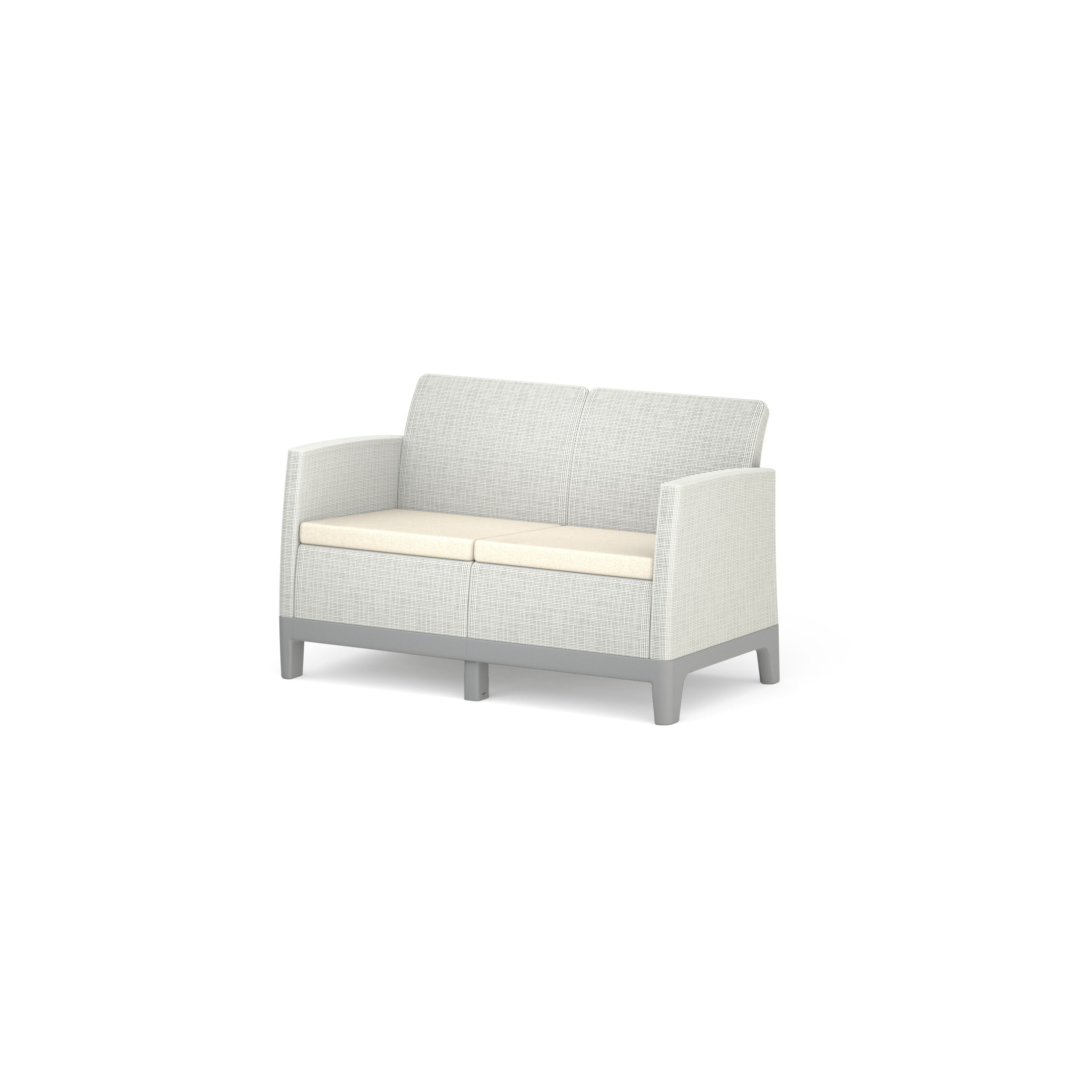Keter Scandi Pebble Grey 4 seater Coffee set