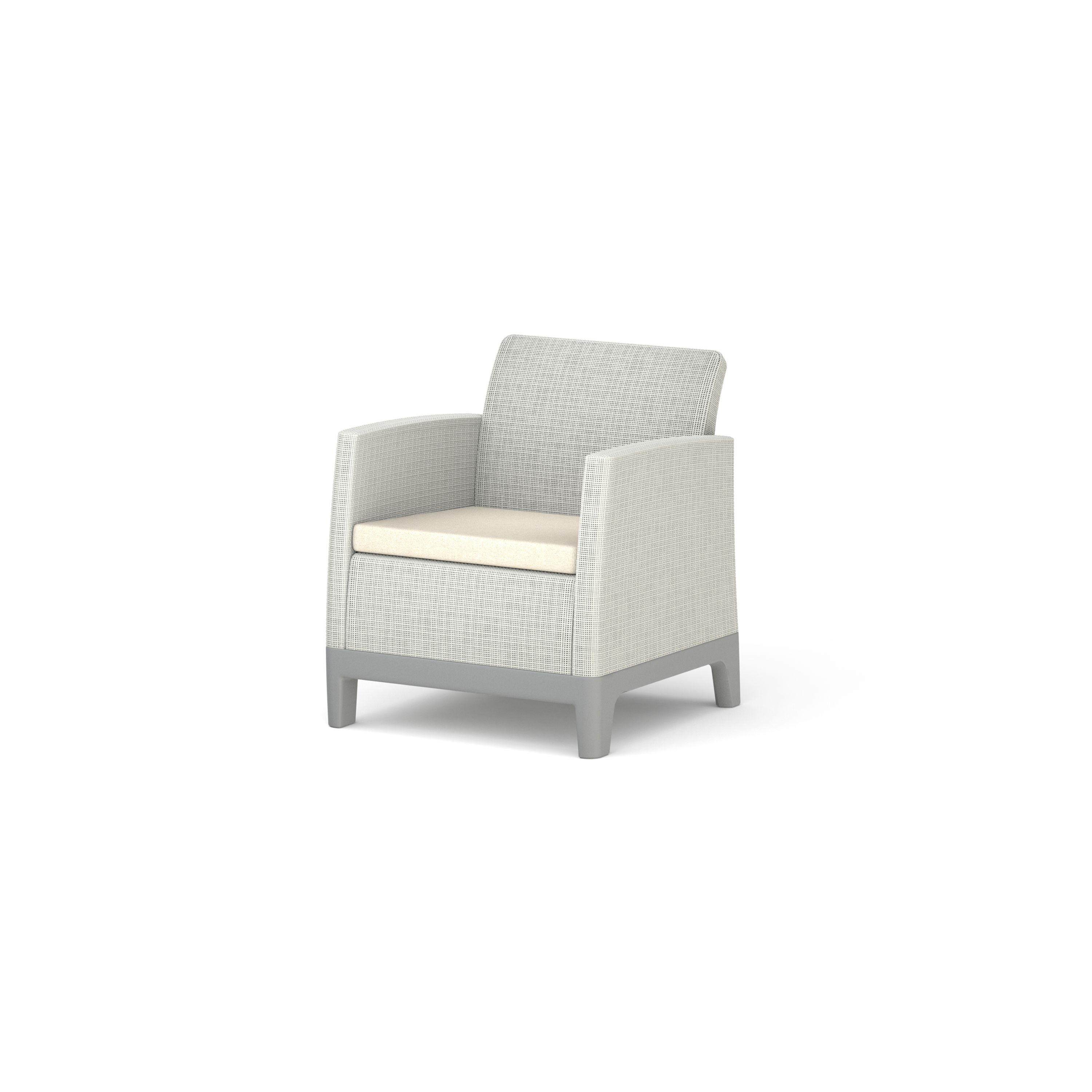 Keter Scandi Pebble Grey 4 seater Coffee set