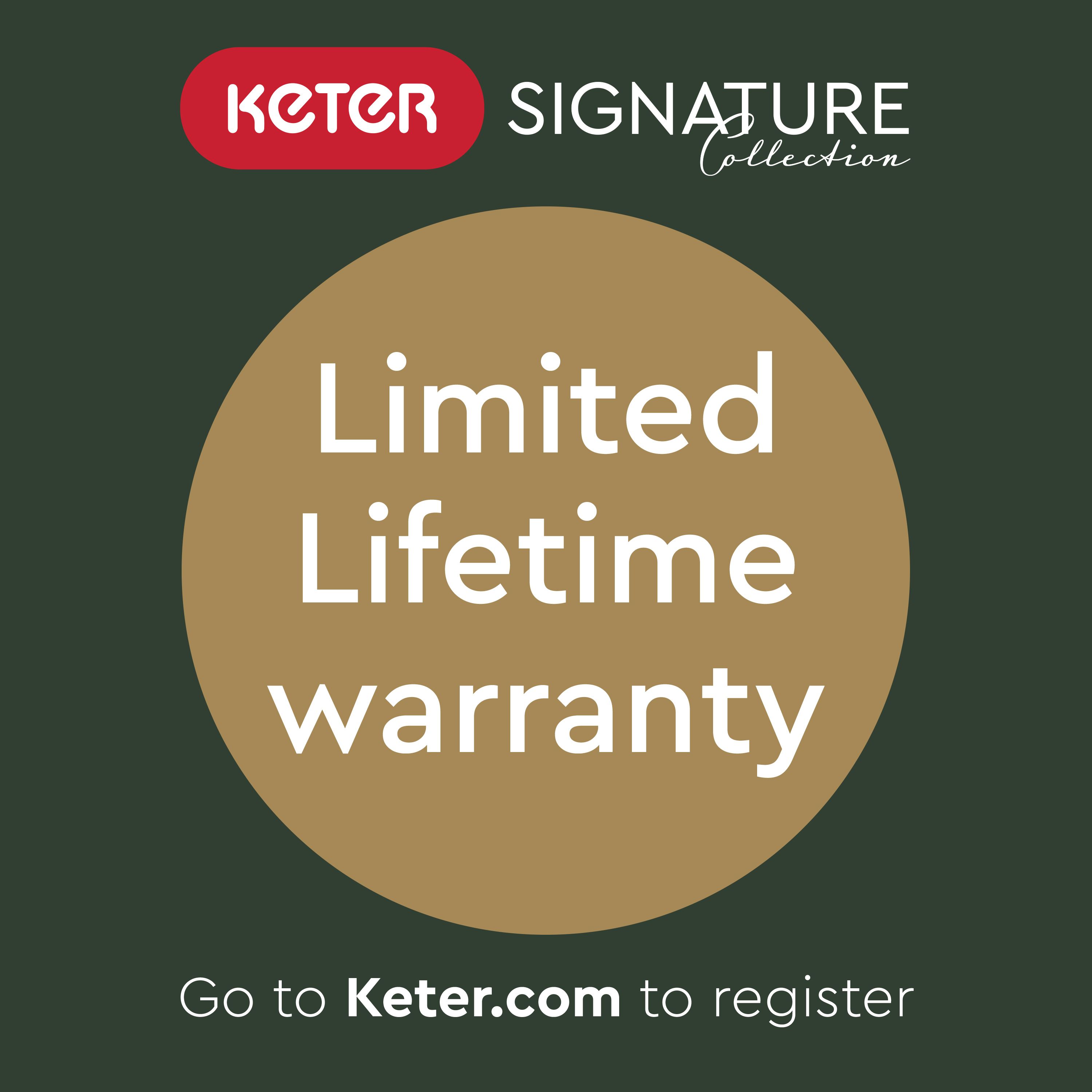 Keter Signature Decocoat 2020L Resin 6x3ft Garden storage - Walnut