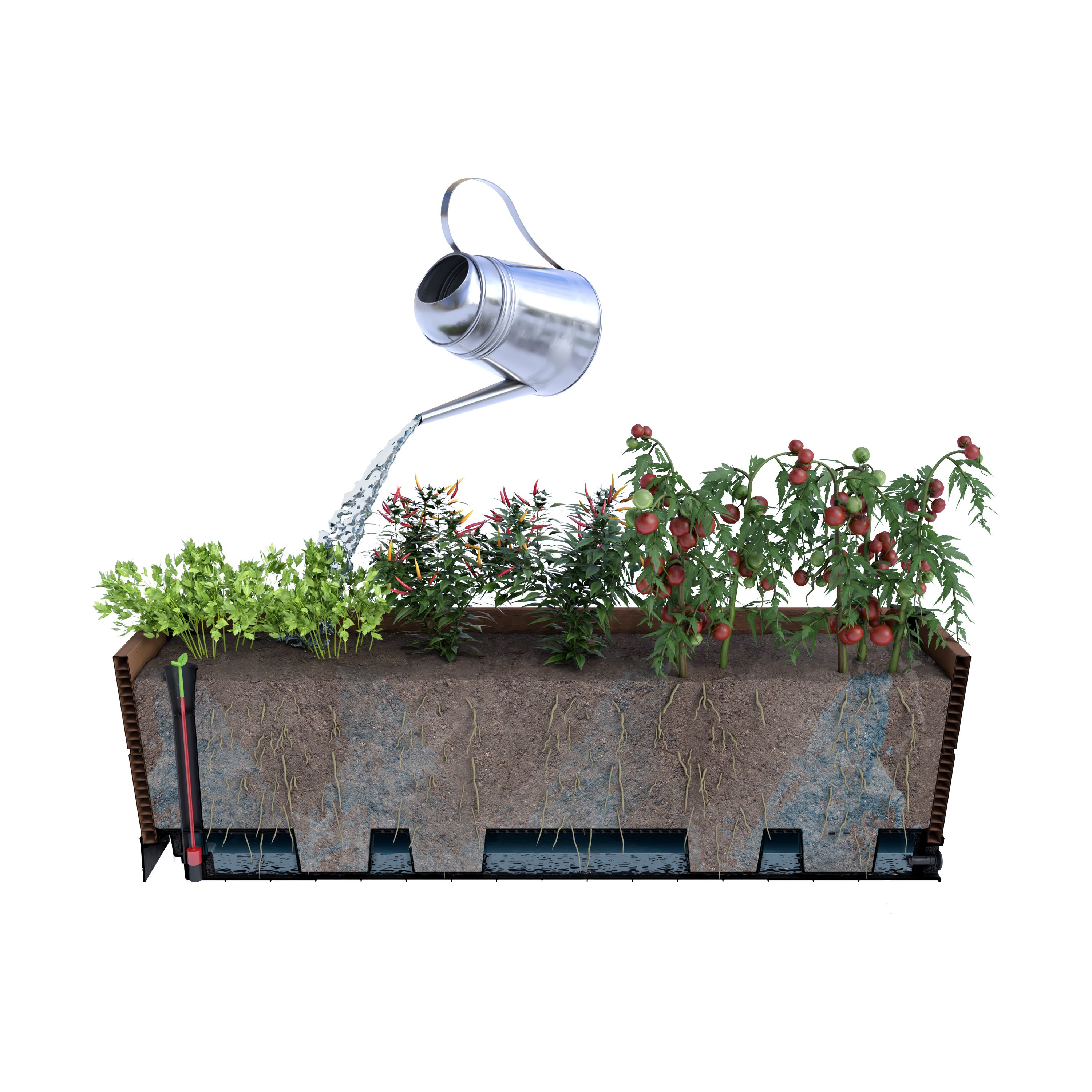 Keter Signature Rectangular Resin Planter(W)113cm