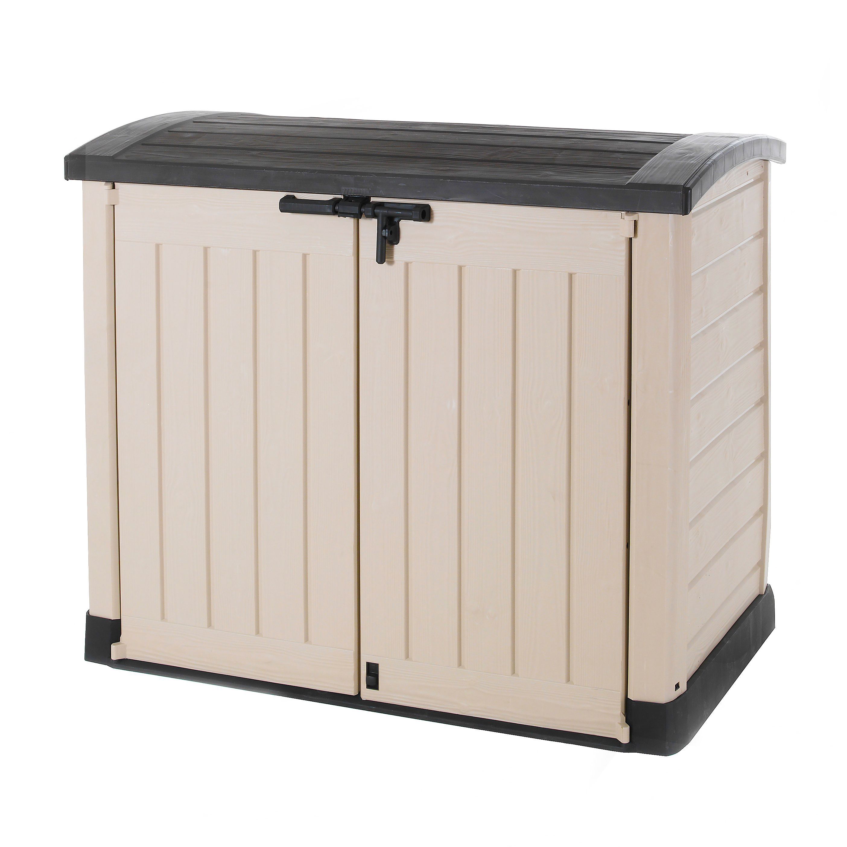 Keter Store-it-out ARC 1200L Plastic Garden storage box - Beige & brown
