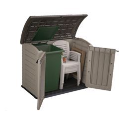 Keter Store-it-out ARC 1200L Plastic Garden storage box - Beige & brown