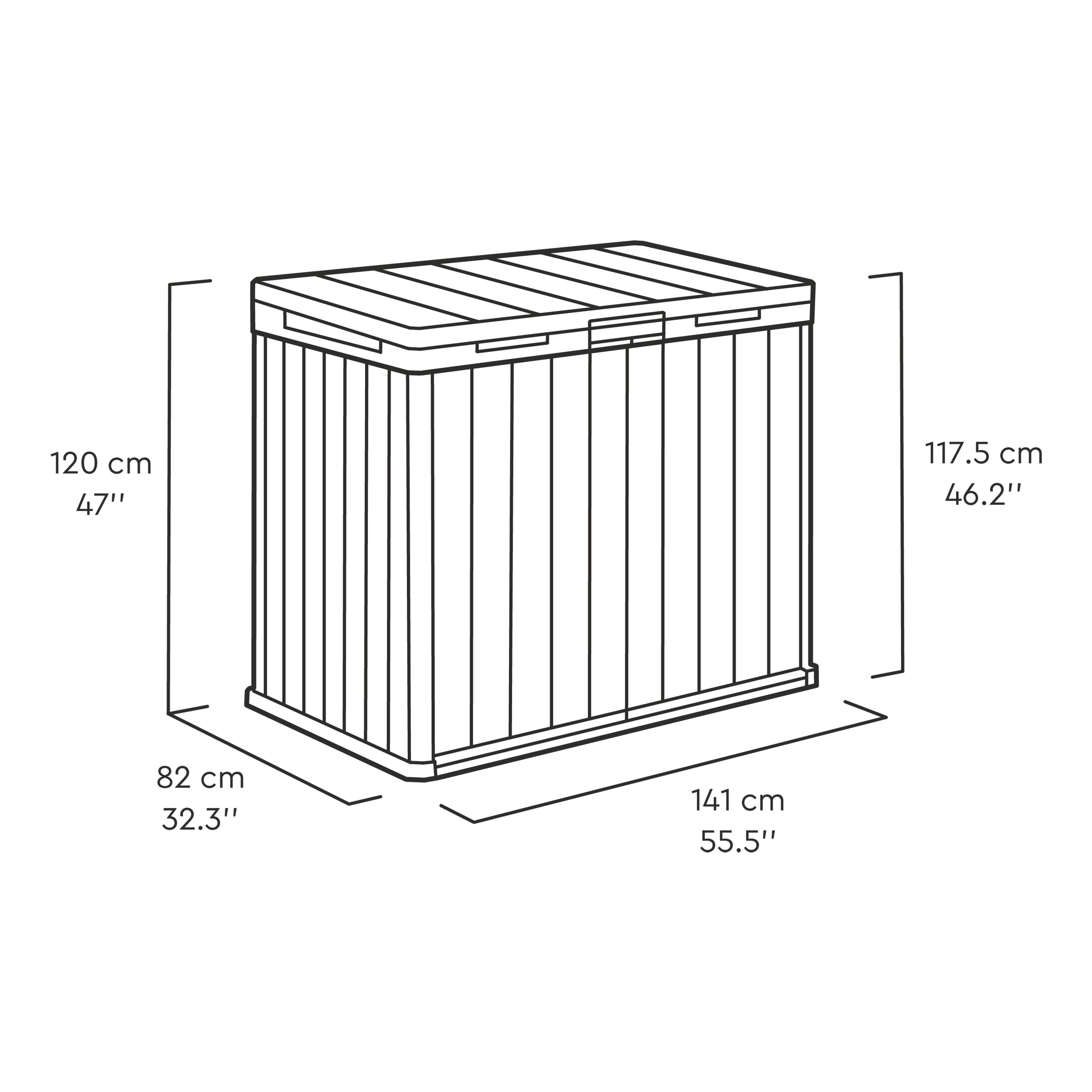 Keter Store It Out Darwin 1150L Resin Garden storage - Grey