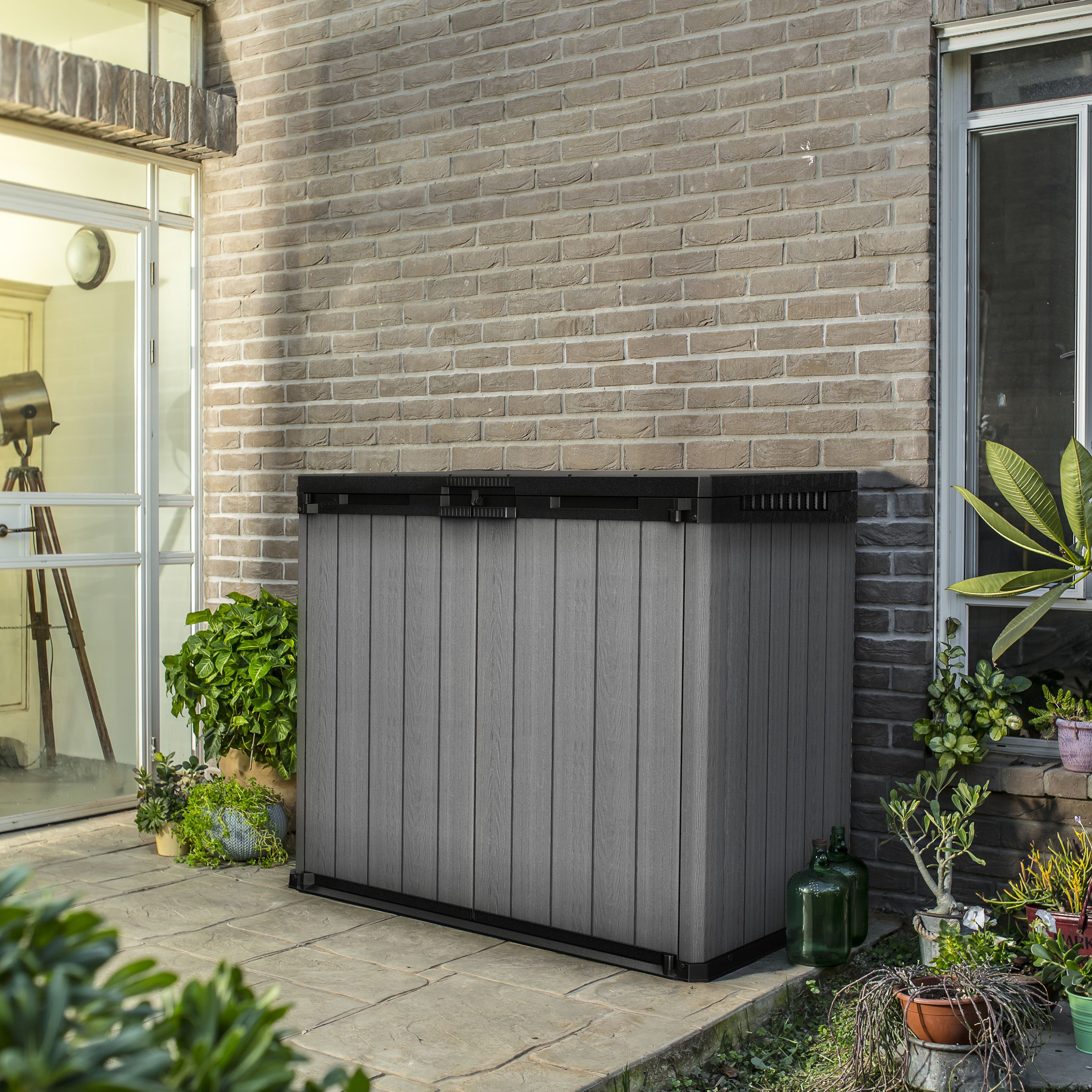 Keter Store It Out Darwin Grey 1150L Bin storage (H)1200mm (W)1410mm