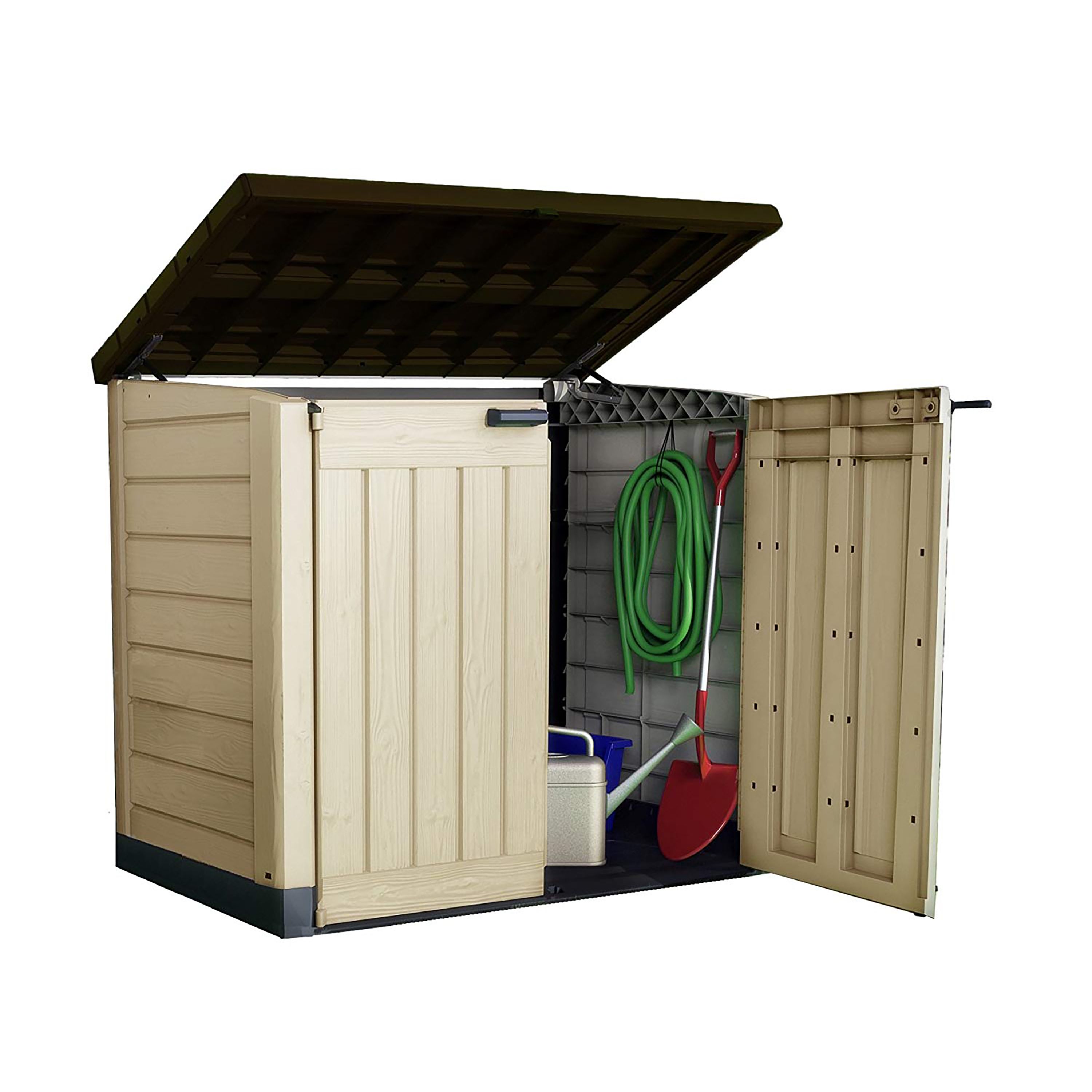 Keter Store it out max 1200L Resin Bin storage - Beige Brown