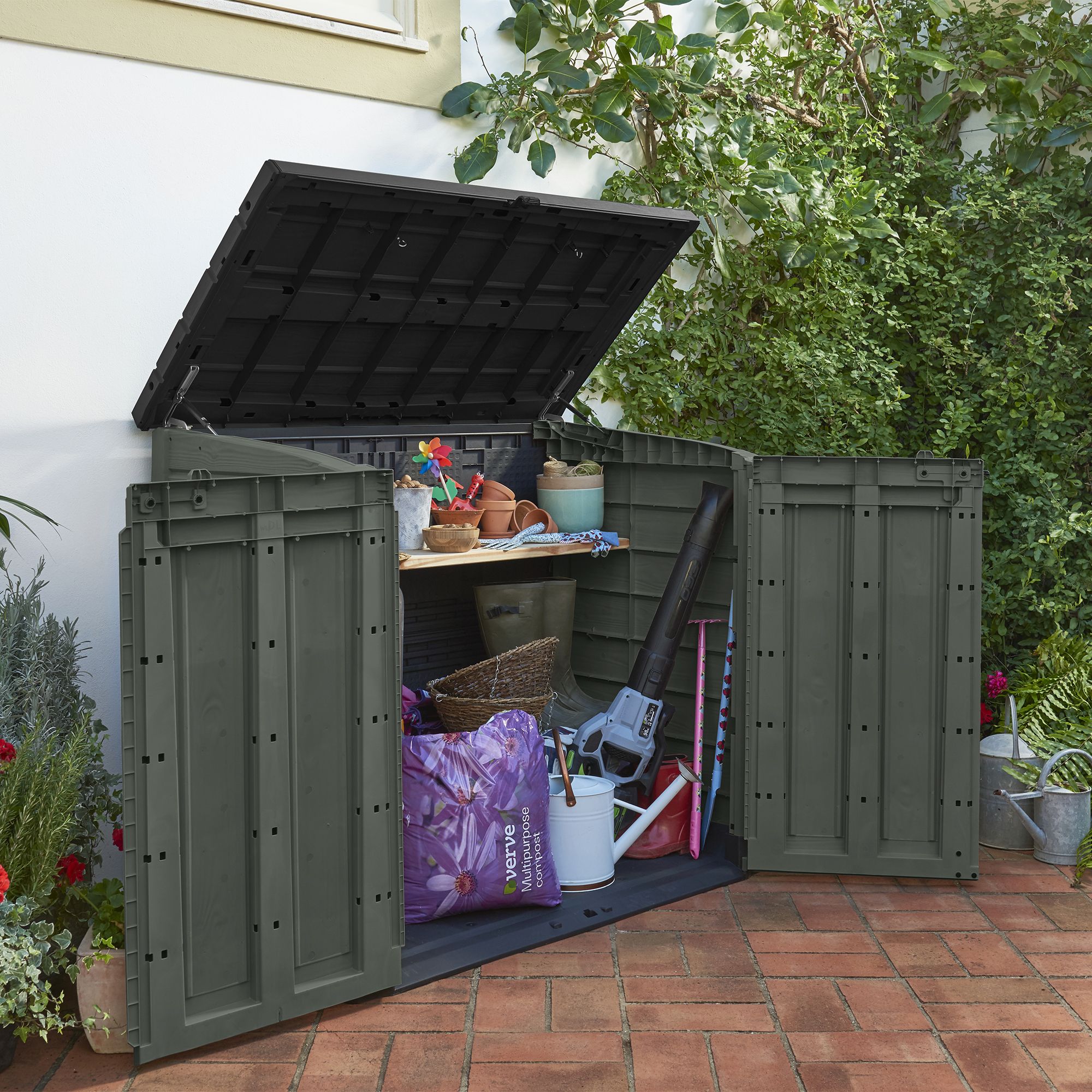 Keter Store it out Max 1200L Resin Bin storage - Green