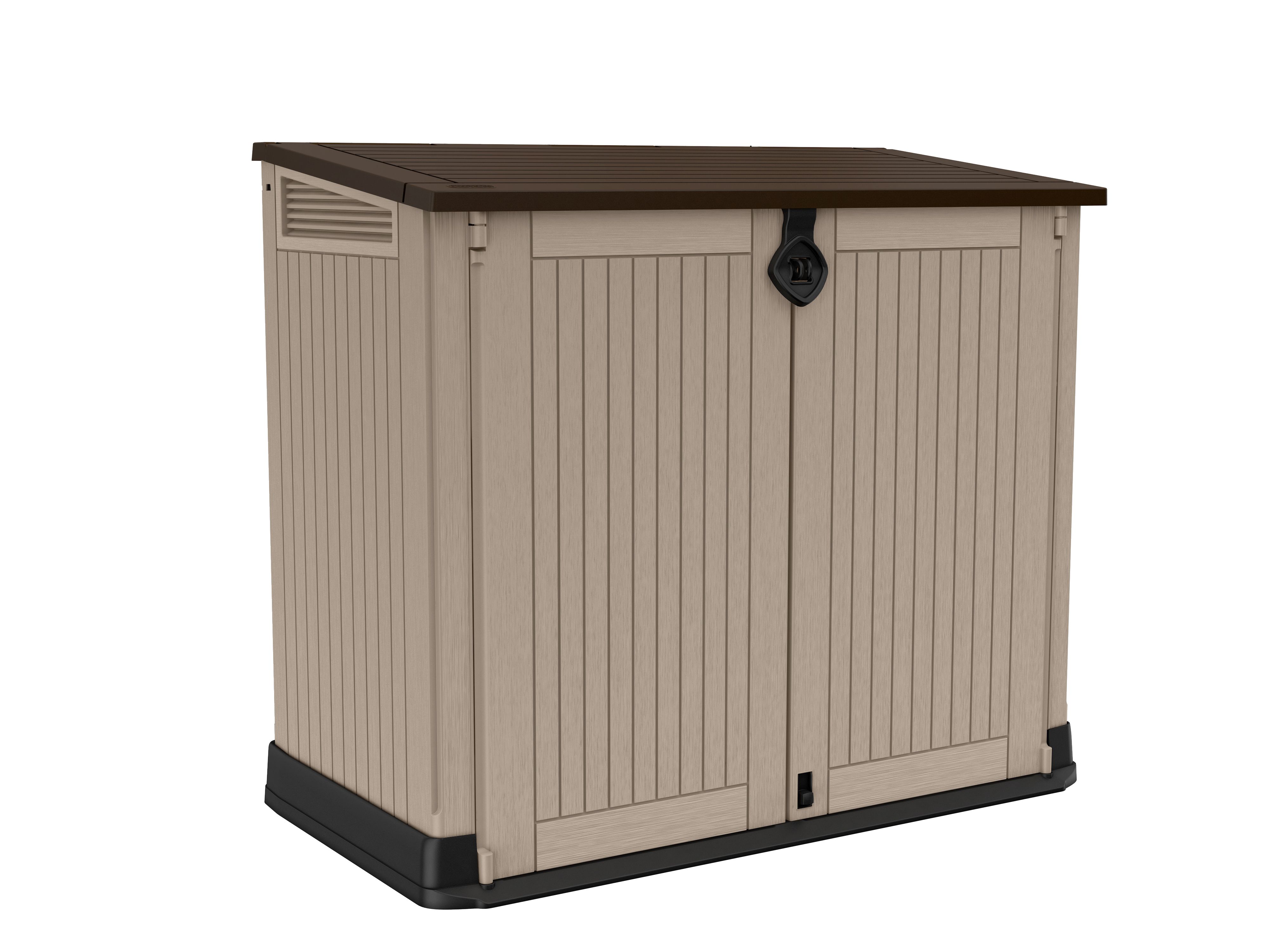 Keter Store It Out Midi 880L Polypropylene Garden storage box - Beige & brown